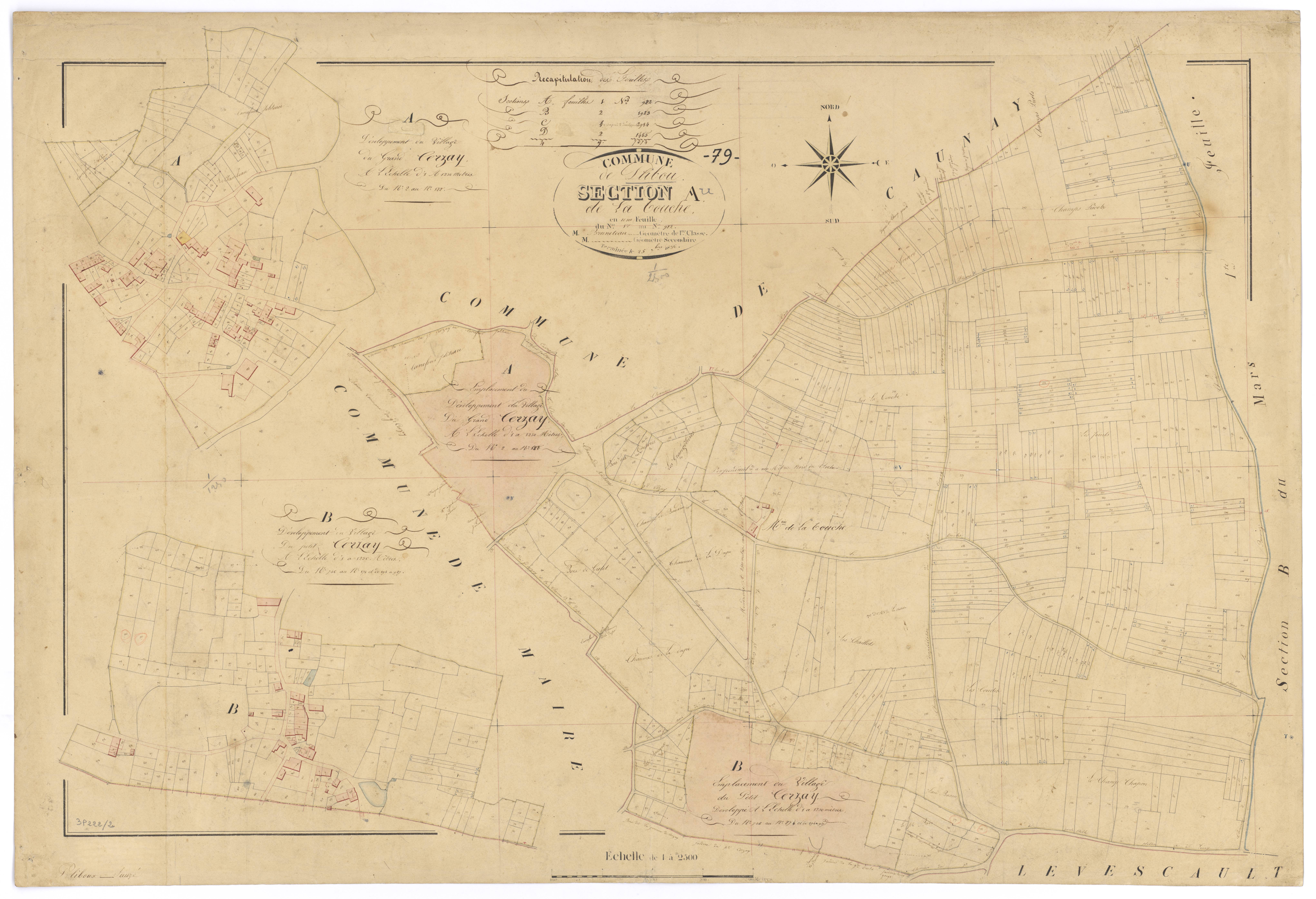 Pliboux - FRAD079_CADASTRE_NAPOLEONIEN Section A dite de la Touche 