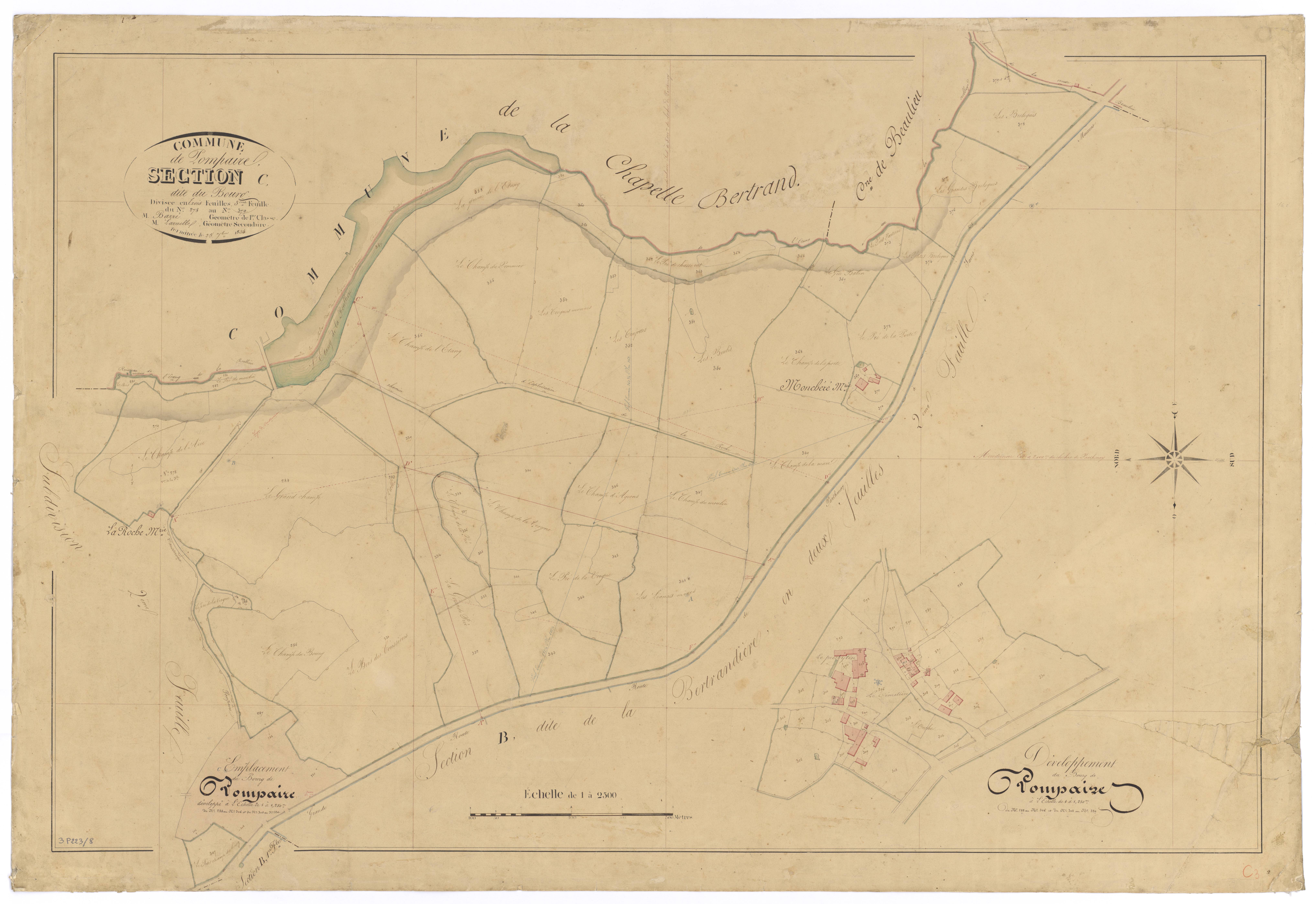Pompaire - FRAD079_CADASTRE_NAPOLEONIEN Section C3 dite du Bourg 