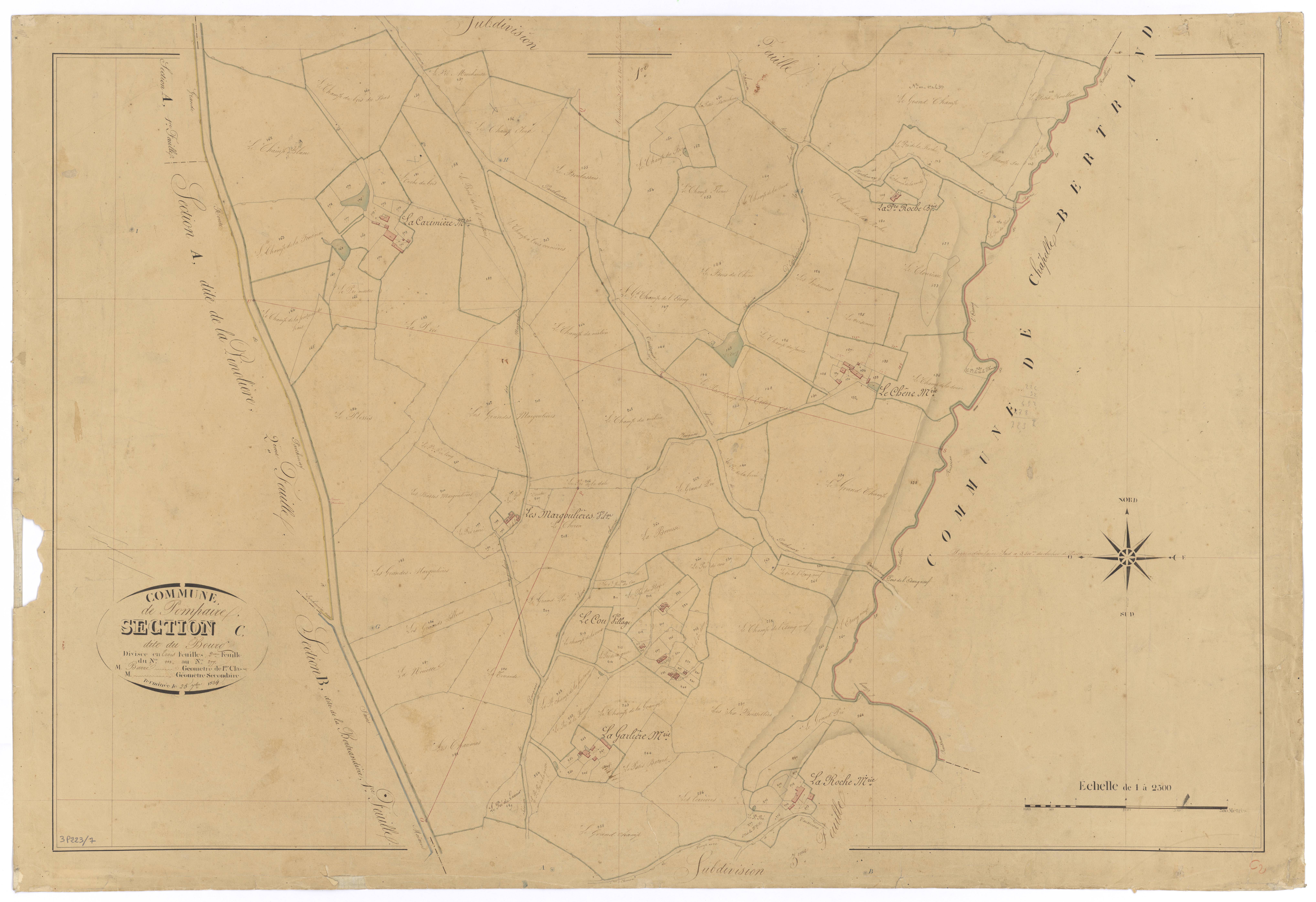 Pompaire - FRAD079_CADASTRE_NAPOLEONIEN Section C2 dite du Bourg 