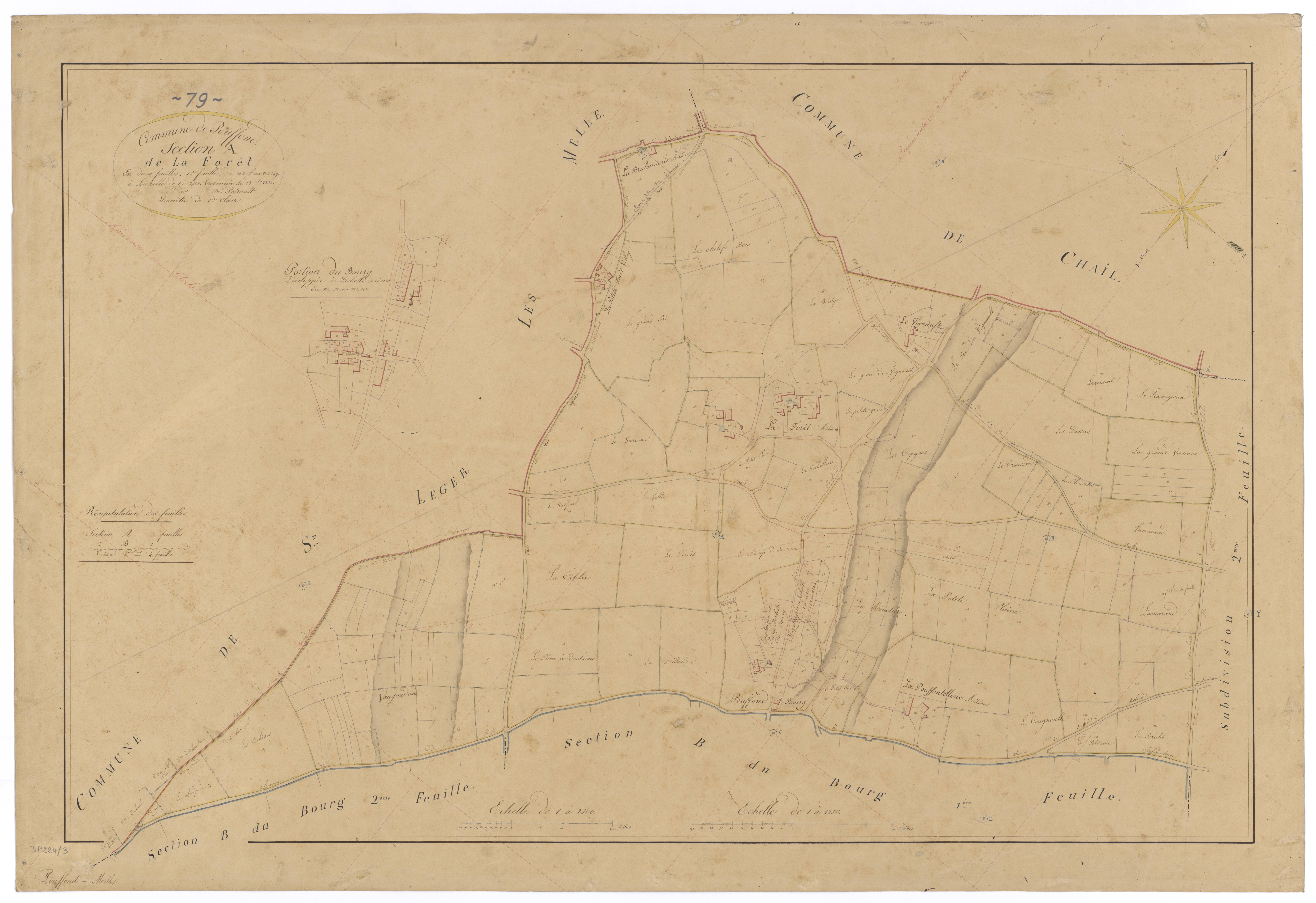 Pouffonds - FRAD079_CADASTRE_NAPOLEONIEN Section A2 dite de la Forêt