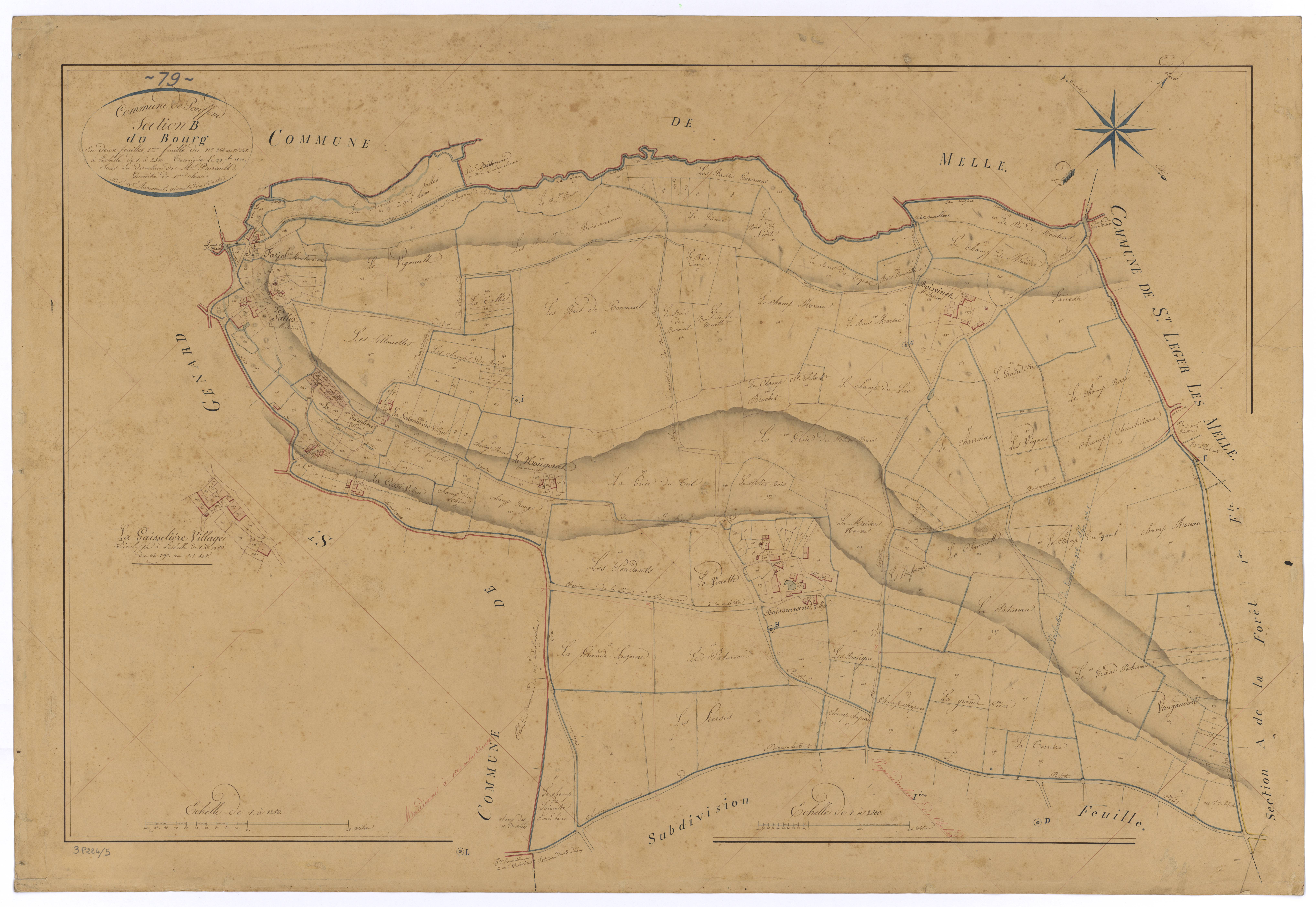 Pouffonds - FRAD079_CADASTRE_NAPOLEONIEN Section B2 dite du Bourg 