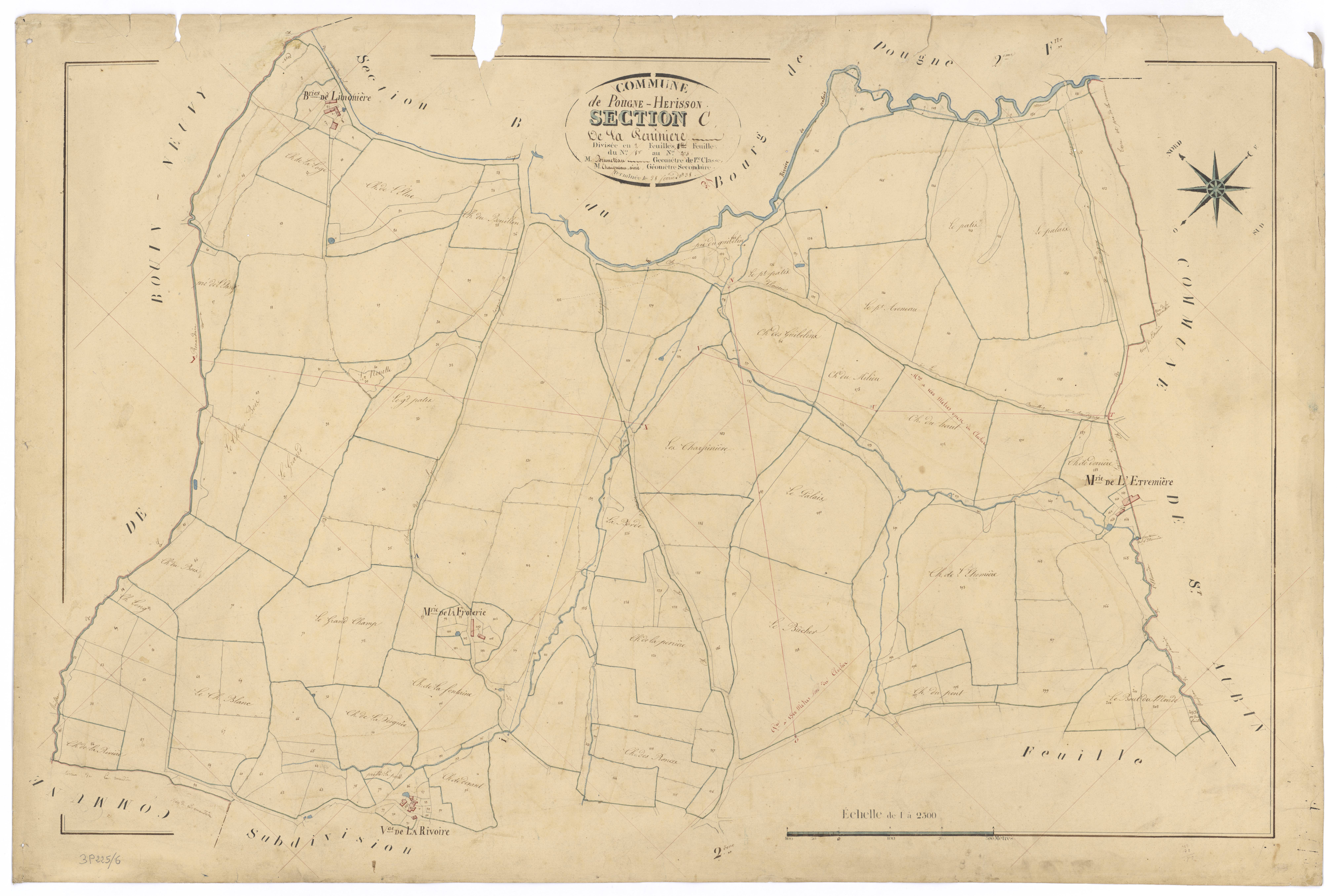 Pougne-Hérisson - FRAD079_CADASTRE_NAPOLEONIEN Section C1 dite de la Perriniere 