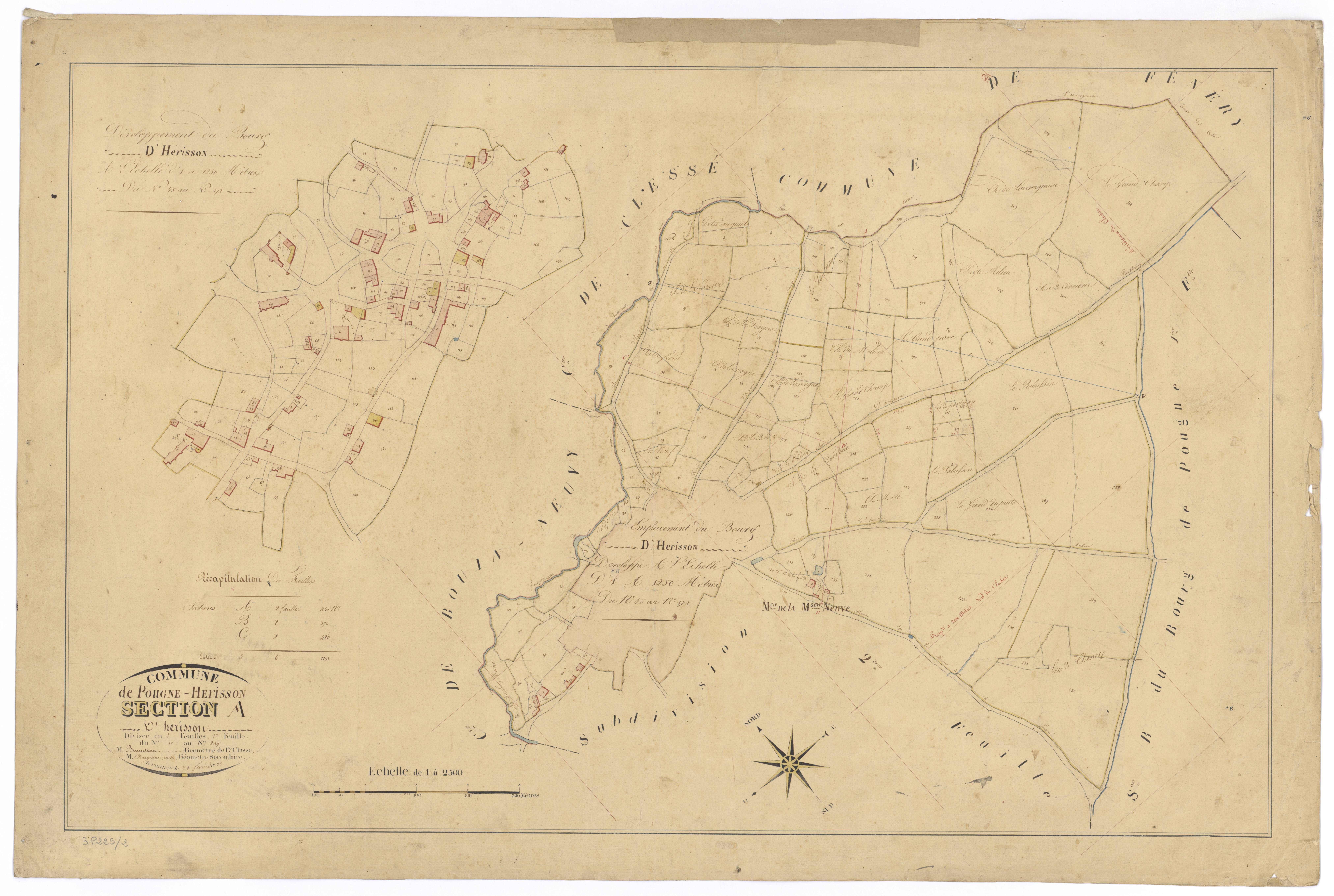 Pougne-Hérisson - FRAD079_CADASTRE_NAPOLEONIEN Section A1 dite d'Hérisson 