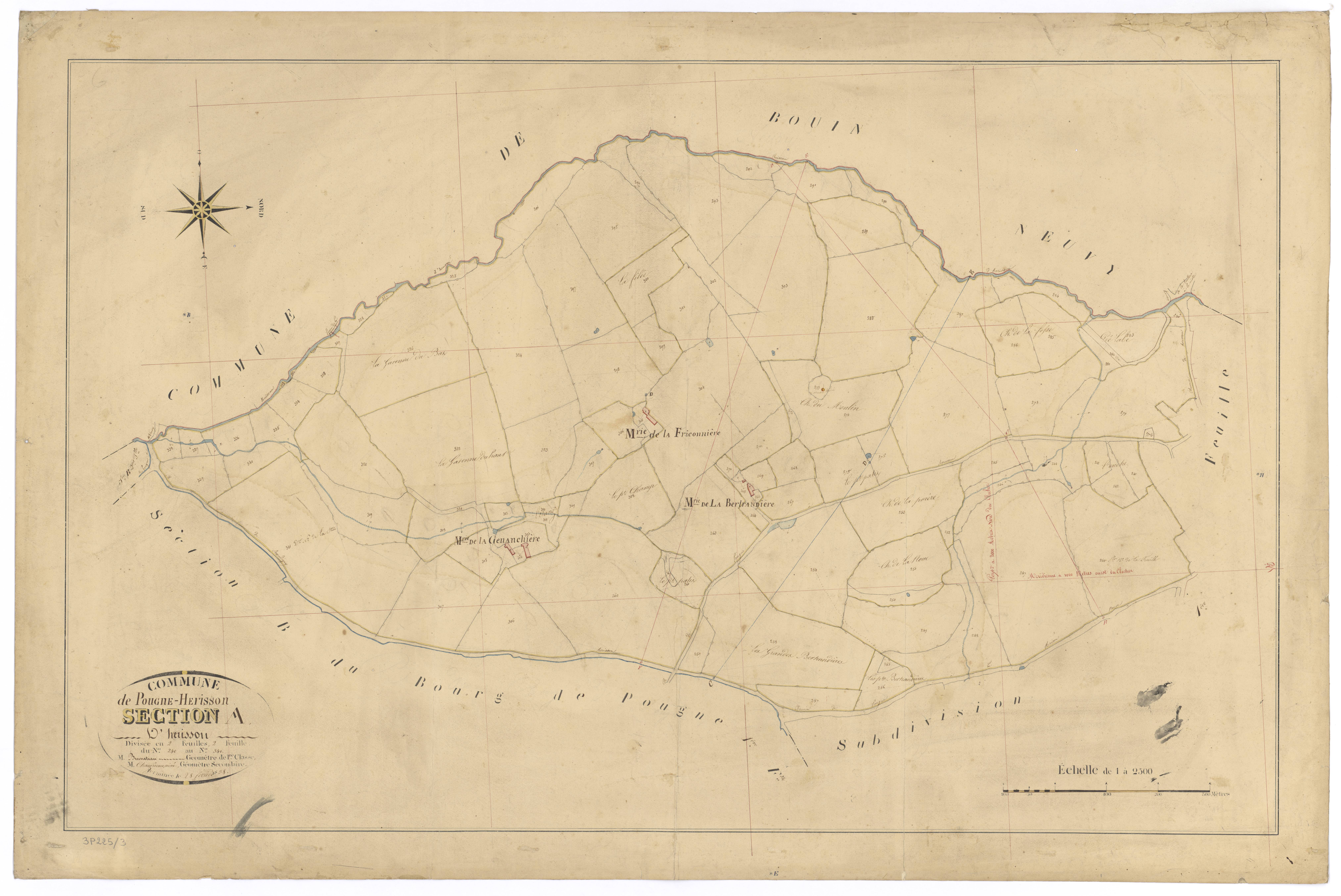 Pougne-Hérisson - FRAD079_CADASTRE_NAPOLEONIEN Section A2 dite d'Hérisson 