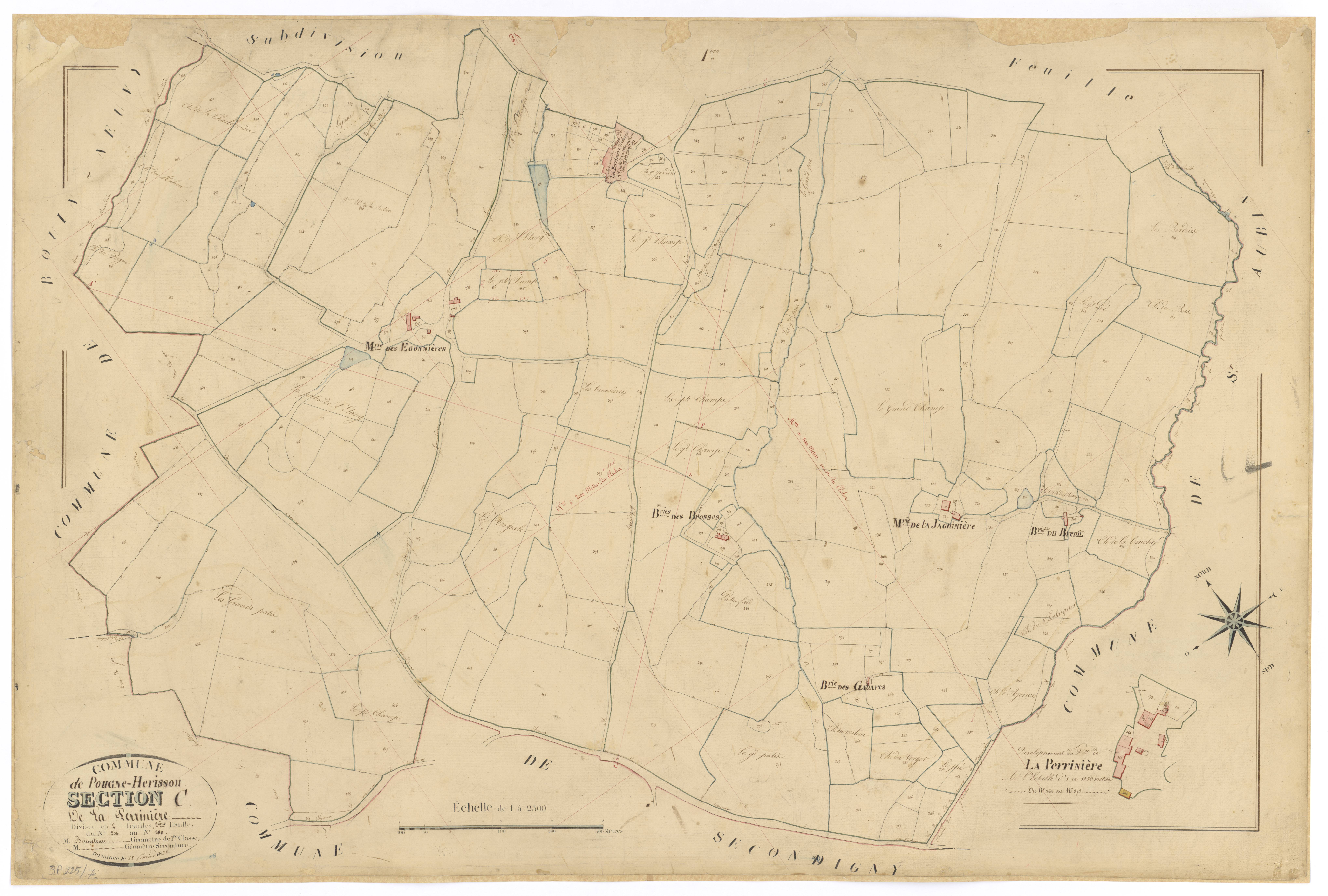 Pougne-Hérisson - FRAD079_CADASTRE_NAPOLEONIEN Section C2 dite de la Perriniere 