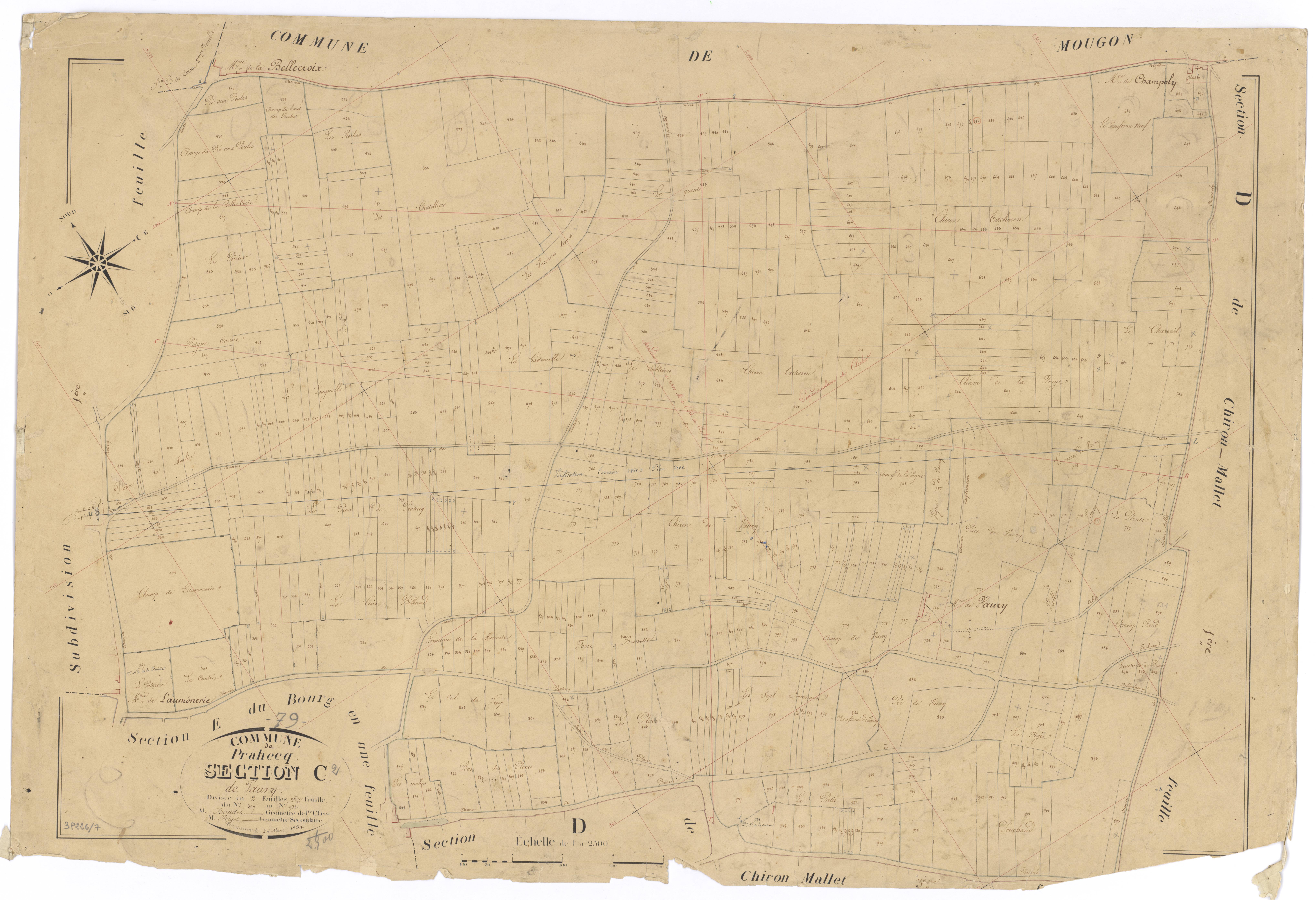 Prahecq - FRAD079_CADASTRE_NAPOLEONIEN Section C2 dite de Vaury