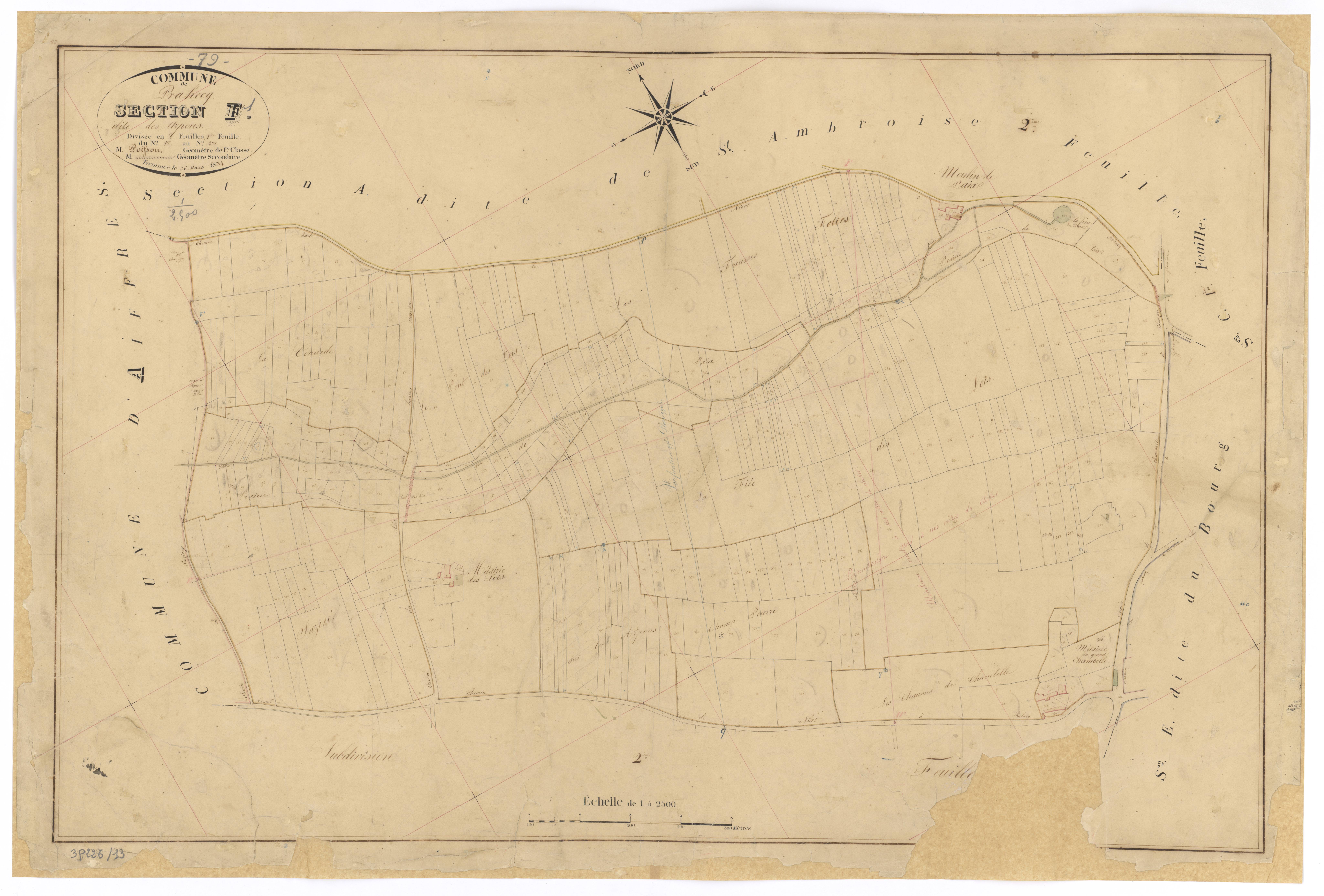 Prahecq - FRAD079_CADASTRE_NAPOLEONIEN Section F1 dite des Arpens 