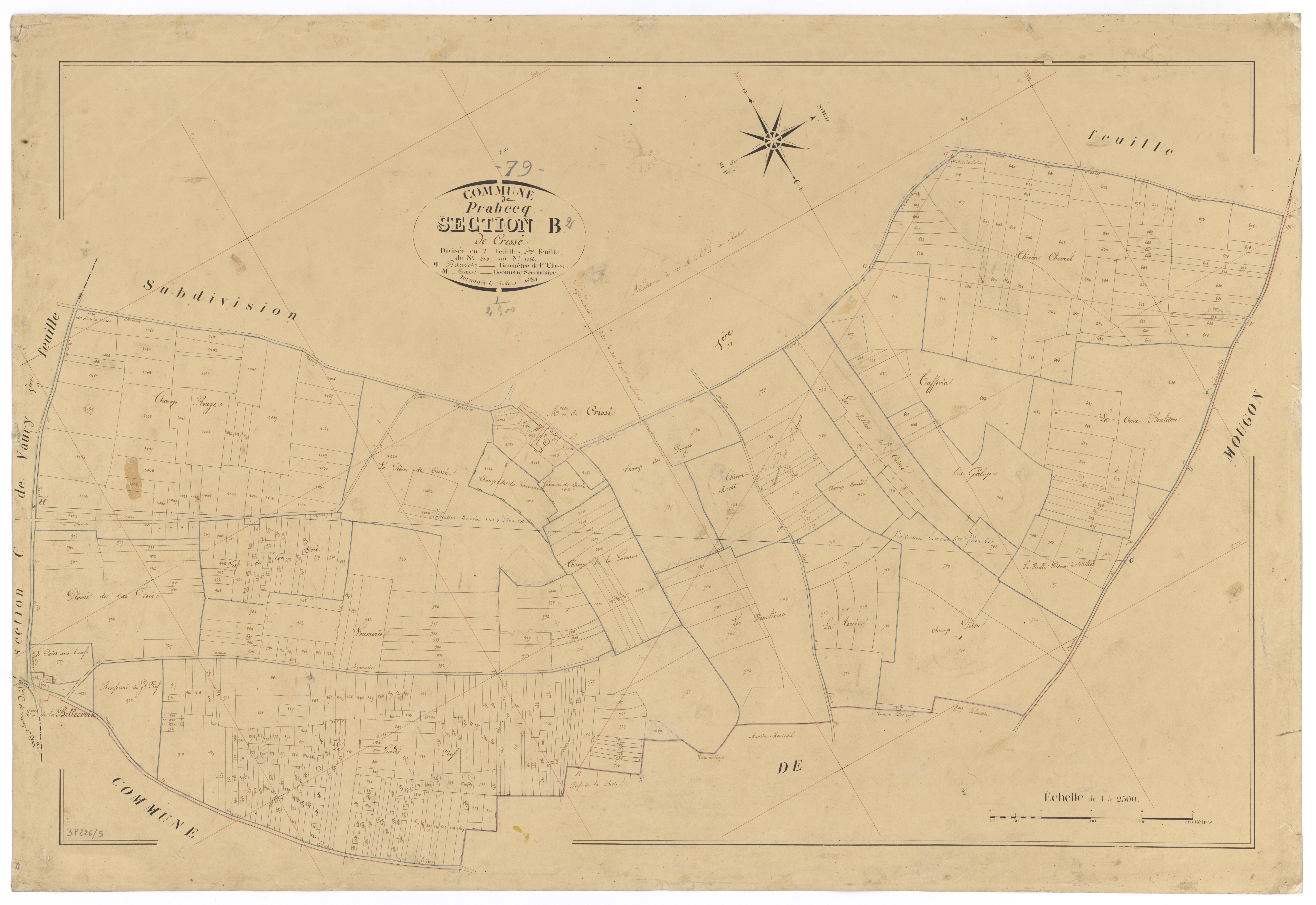 Prahecq - FRAD079_CADASTRE_NAPOLEONIEN Section B2 dite de Crissé