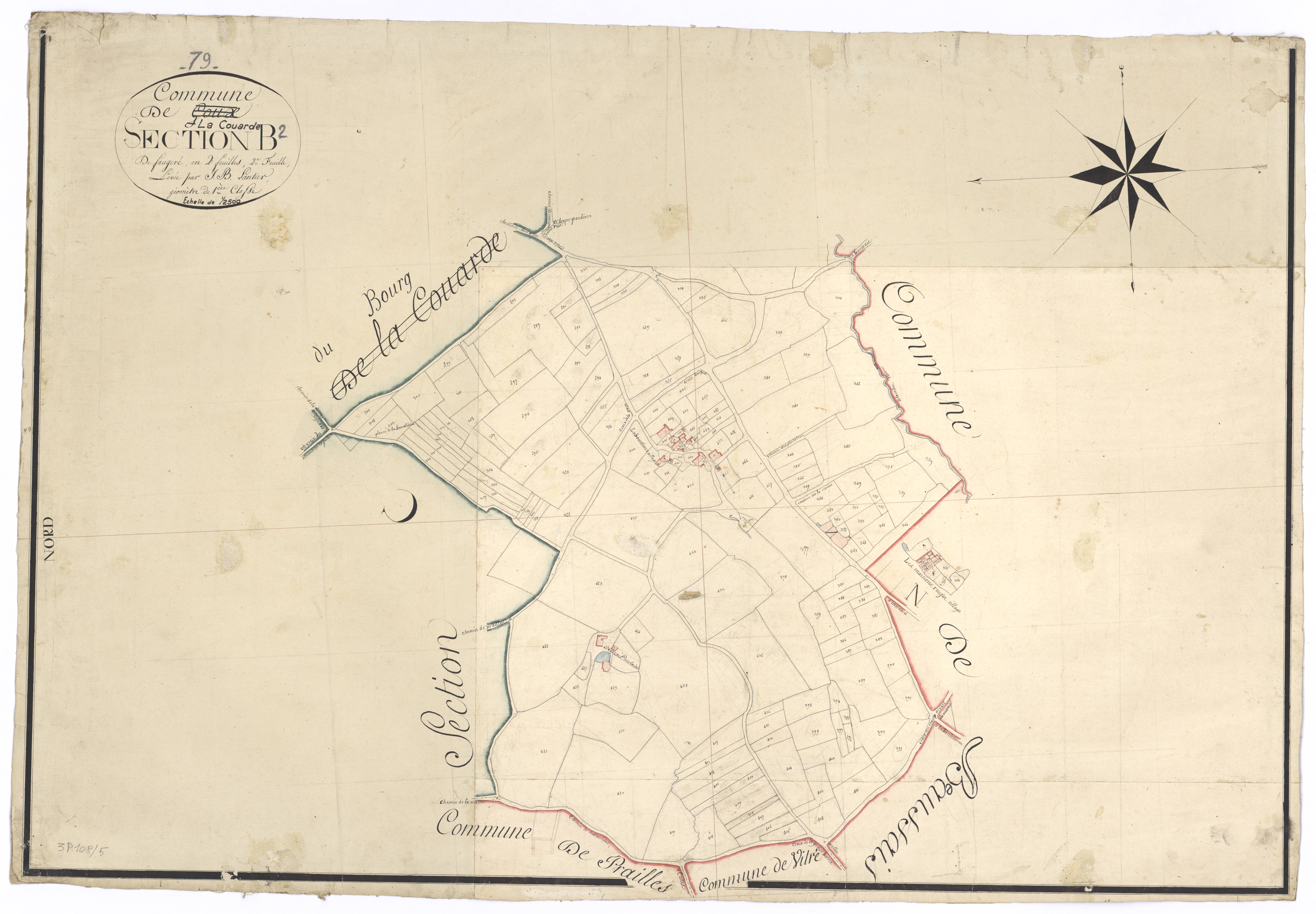 Prailles - FRAD079_CADASTRE_NAPOLEONIEN Section B2 dite de Faugeré