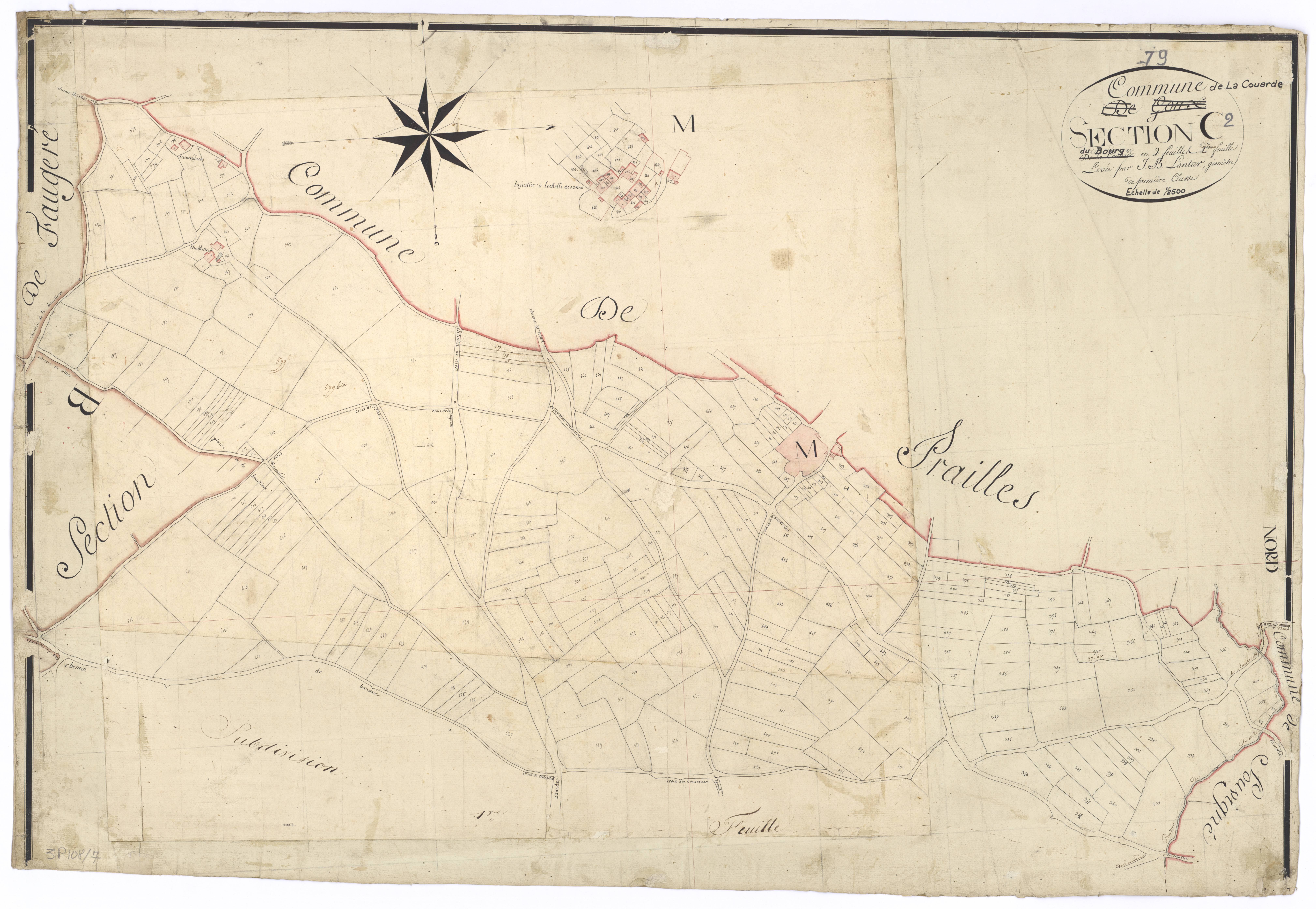 Prailles - FRAD079_CADASTRE_NAPOLEONIEN Section C2 dite du Bourg
