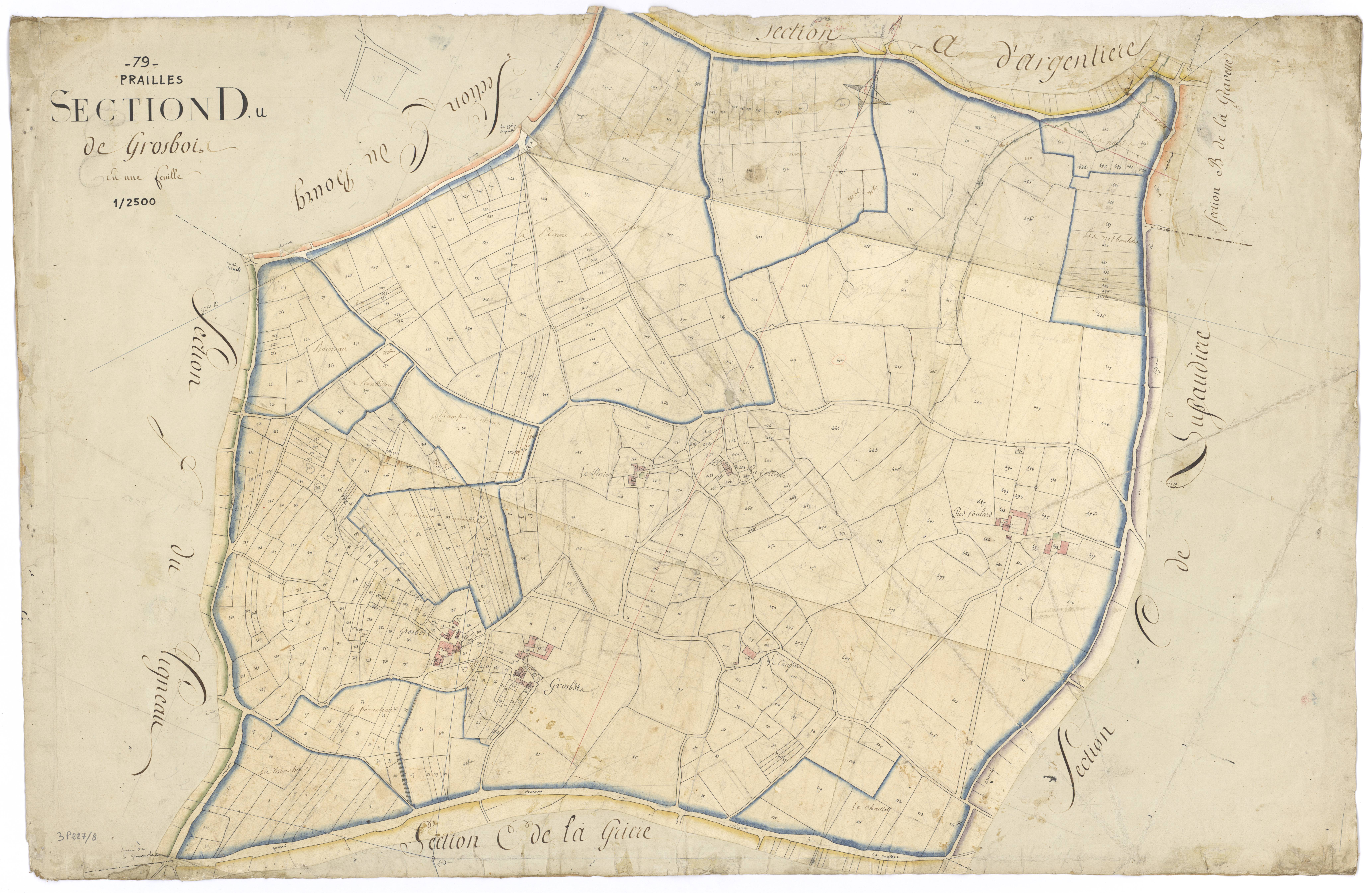 Prailles - FRAD079_CADASTRE_NAPOLEONIEN Section D dite de Grosbois 