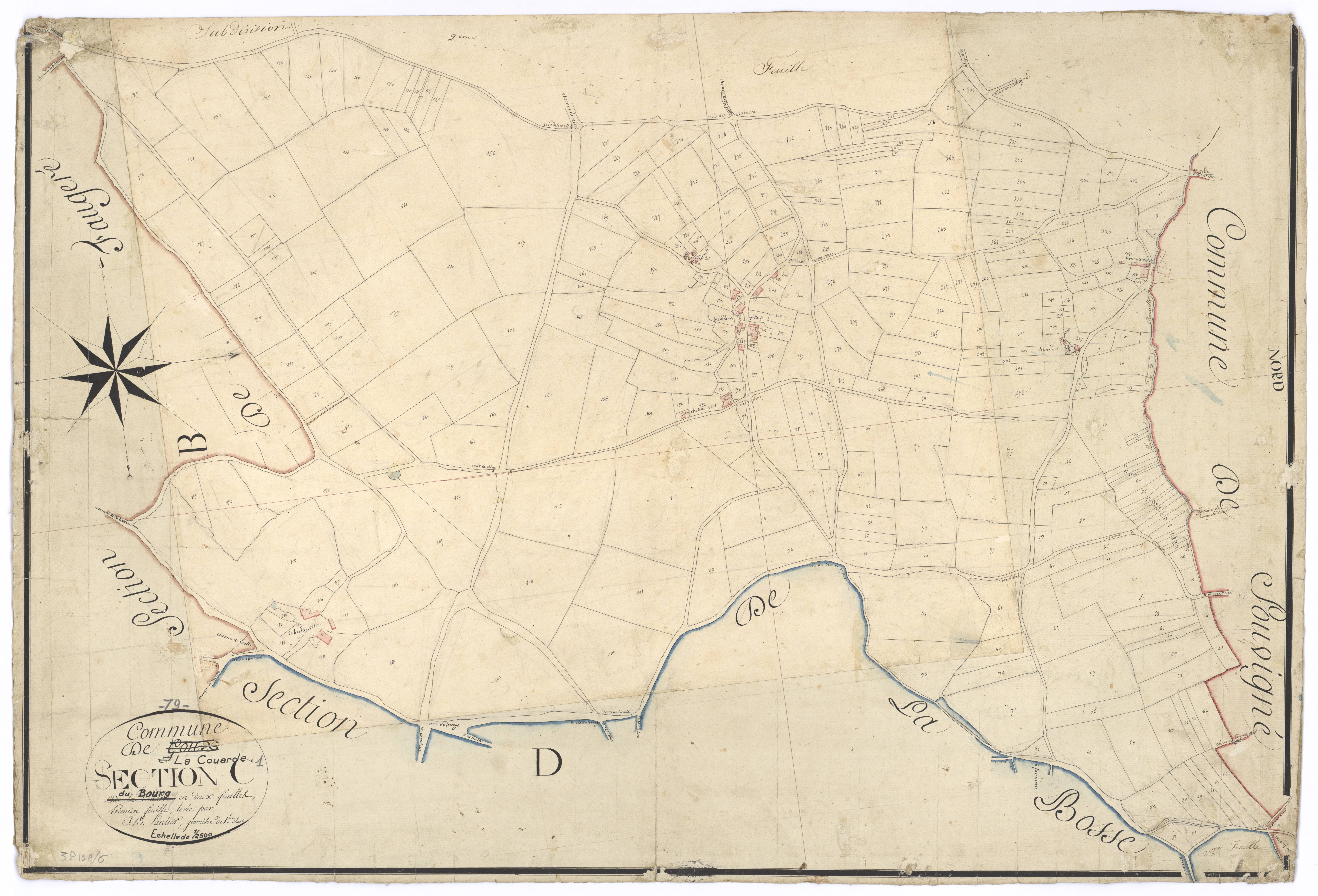 Prailles - FRAD079_CADASTRE_NAPOLEONIEN Section C1 dite du Bourg 
