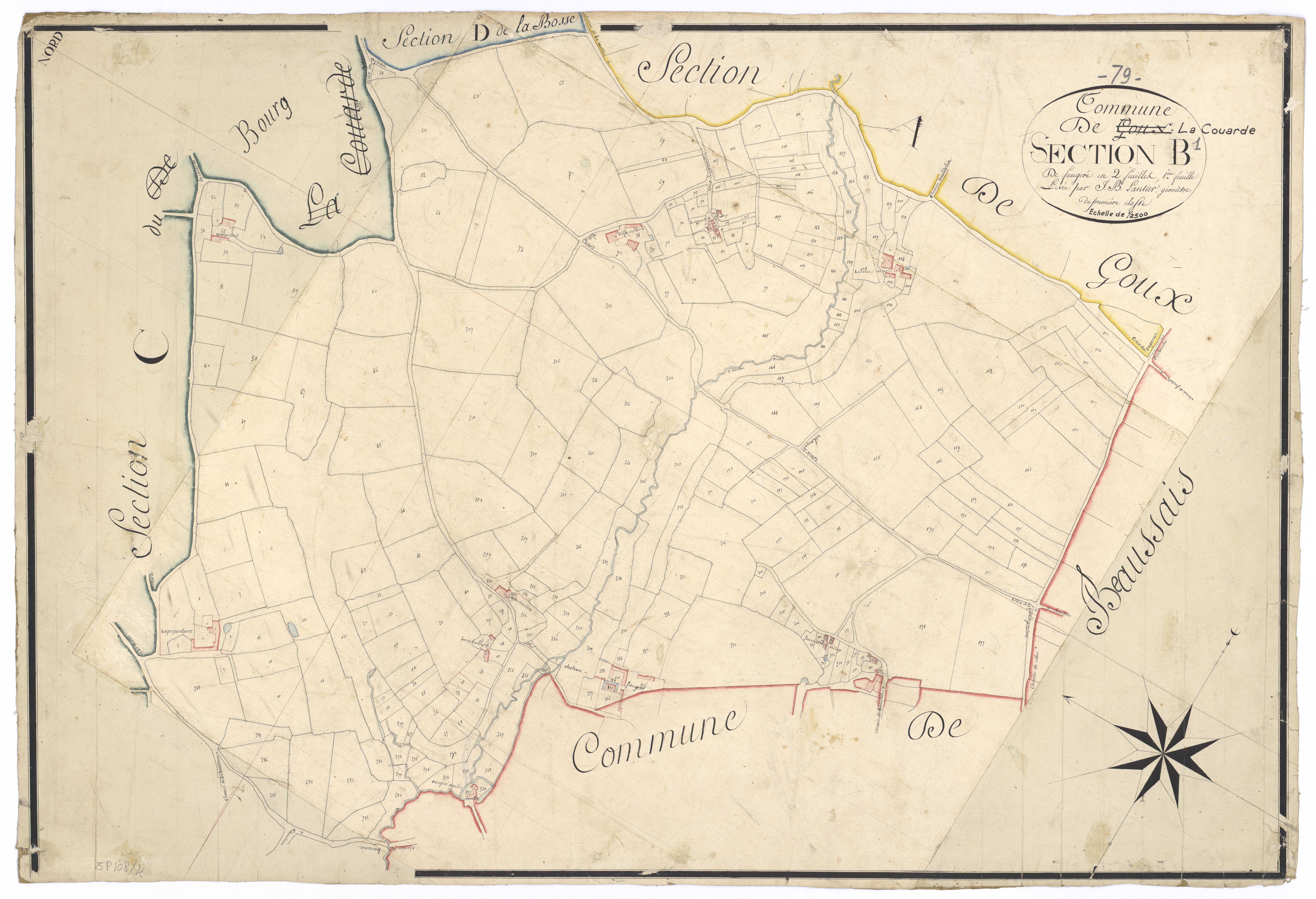 Prailles - FRAD079_CADASTRE_NAPOLEONIEN Section B1 dite de Faugeré