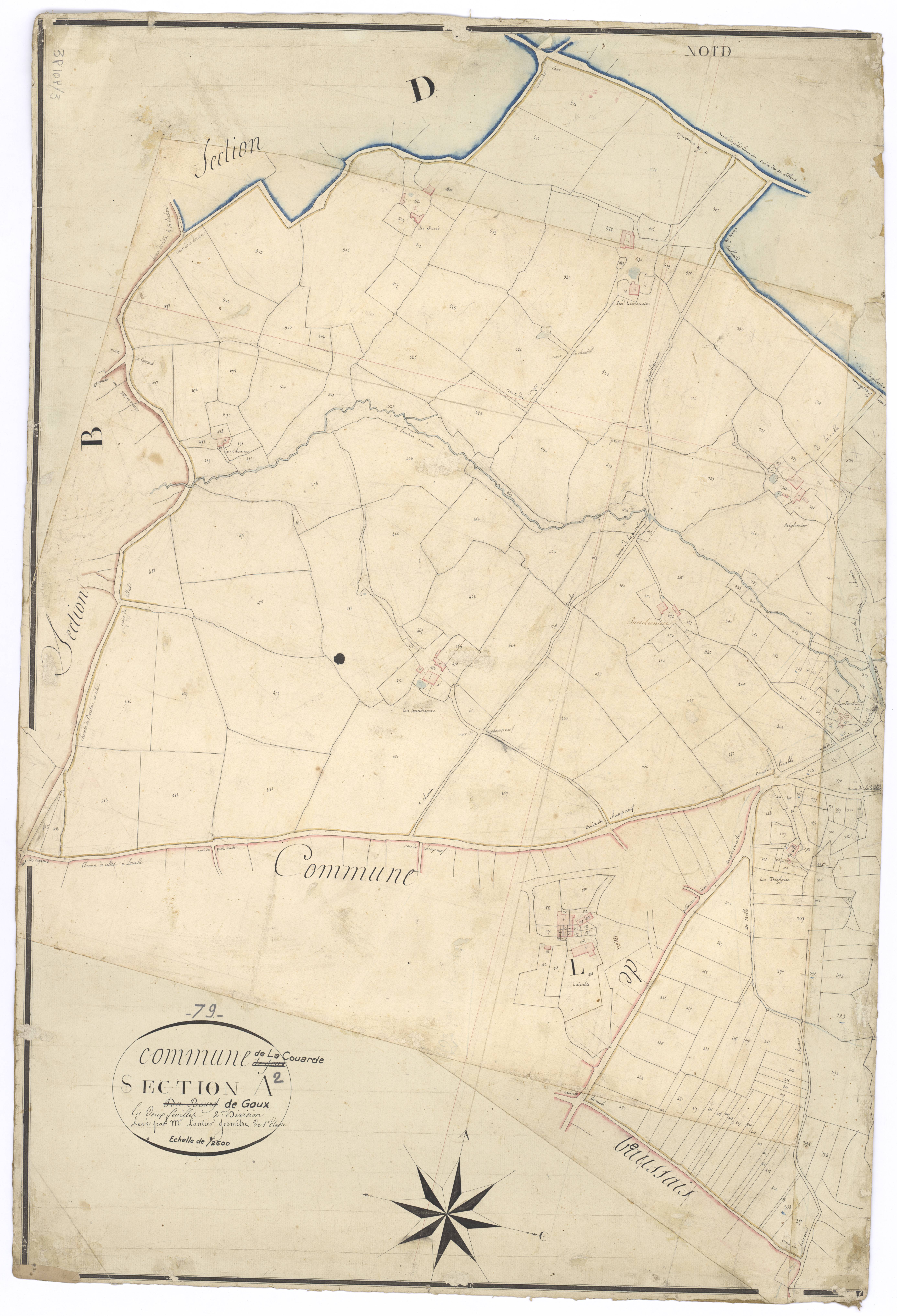 Prailles - FRAD079_CADASTRE_NAPOLEONIEN Section A2 dite de Goux