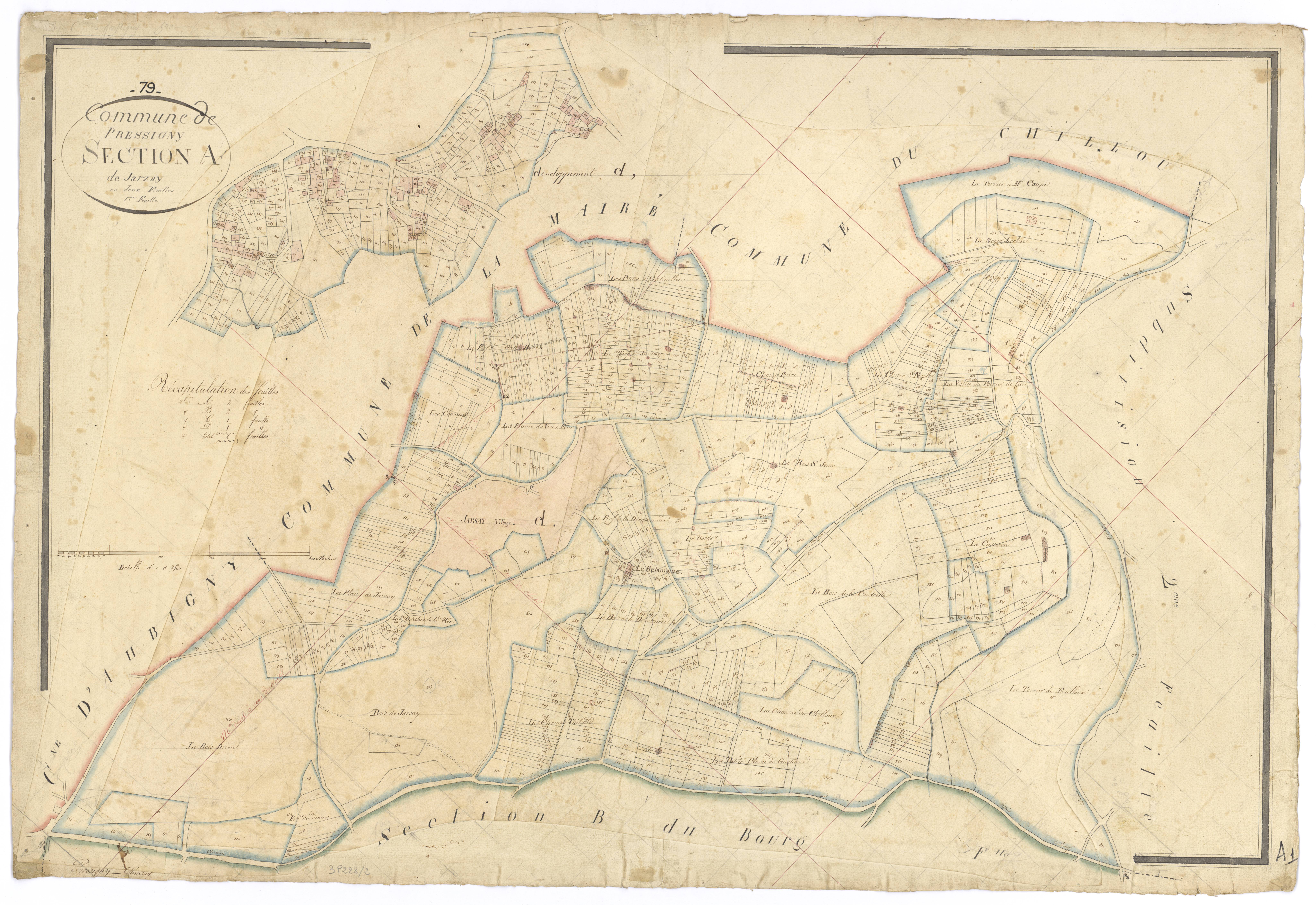 Pressigny - FRAD079_CADASTRE_NAPOLEONIEN Section A1 dite de Jarzay