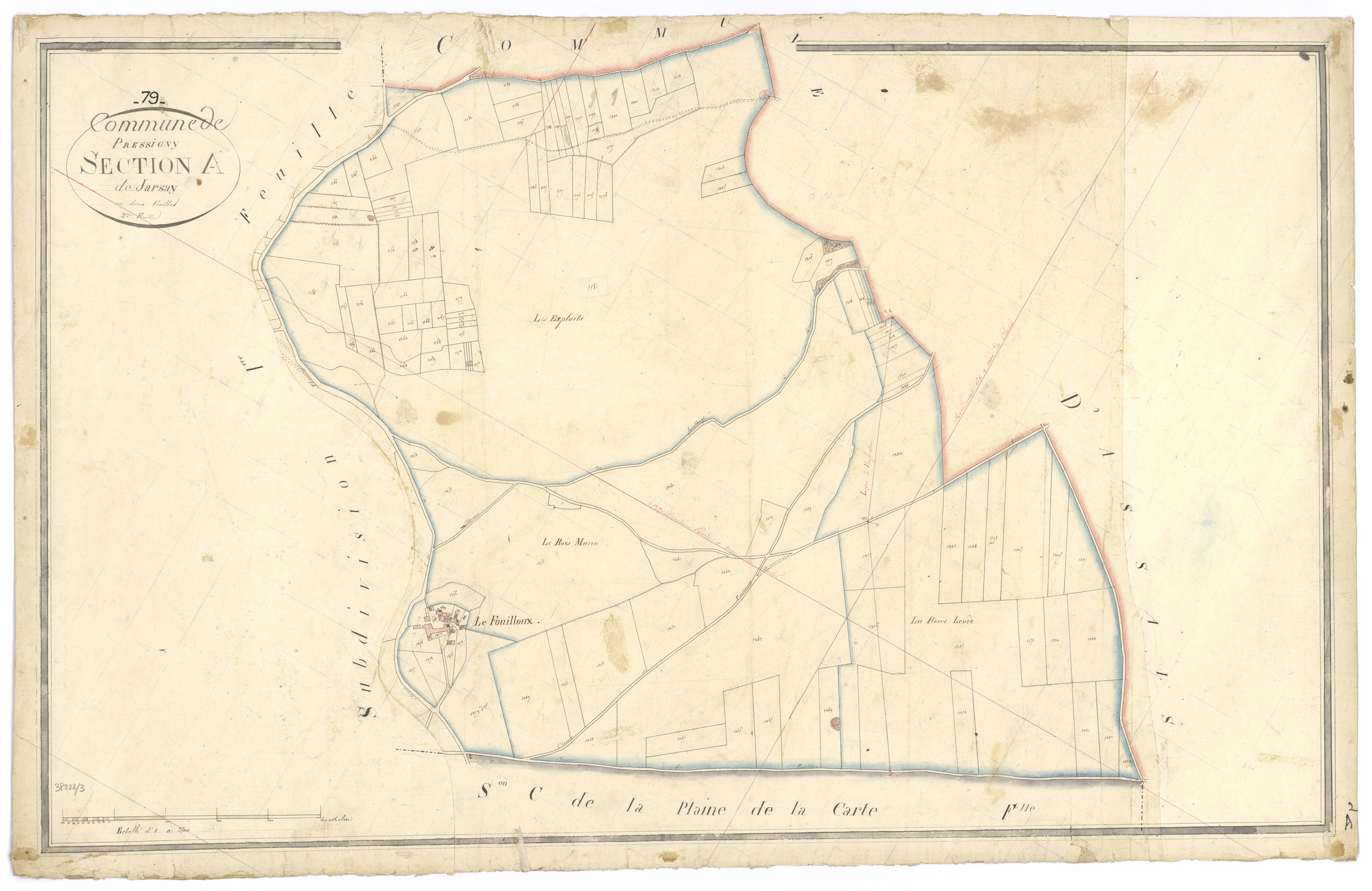 Pressigny - FRAD079_CADASTRE_NAPOLEONIEN Section A2 dite de Jarzay