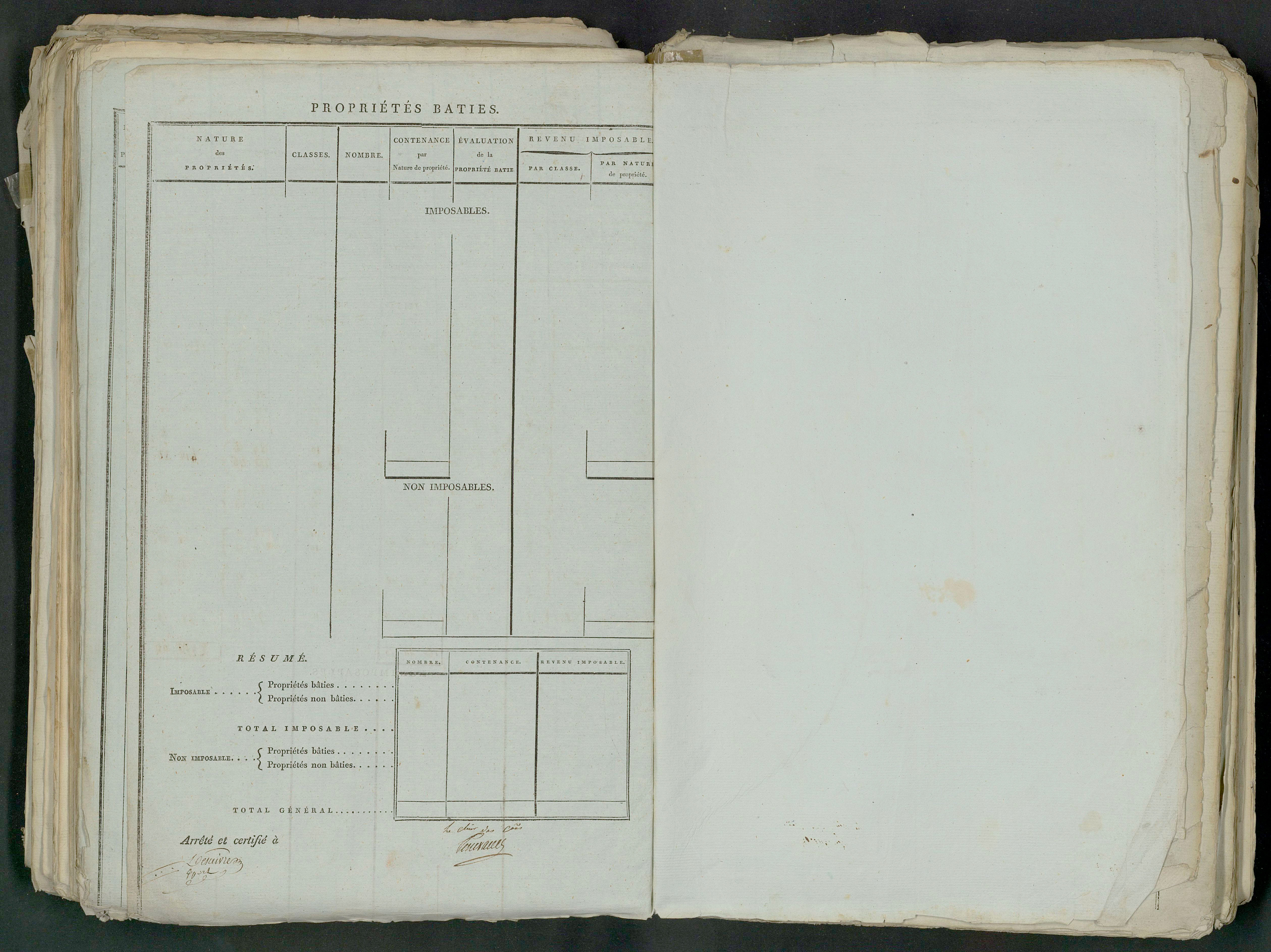 Prin-Deyrançon - FRAD079_CADASTRE_NAPOLEONIEN_MATRICES État de section et relevé des numéros de même nature de propriété 