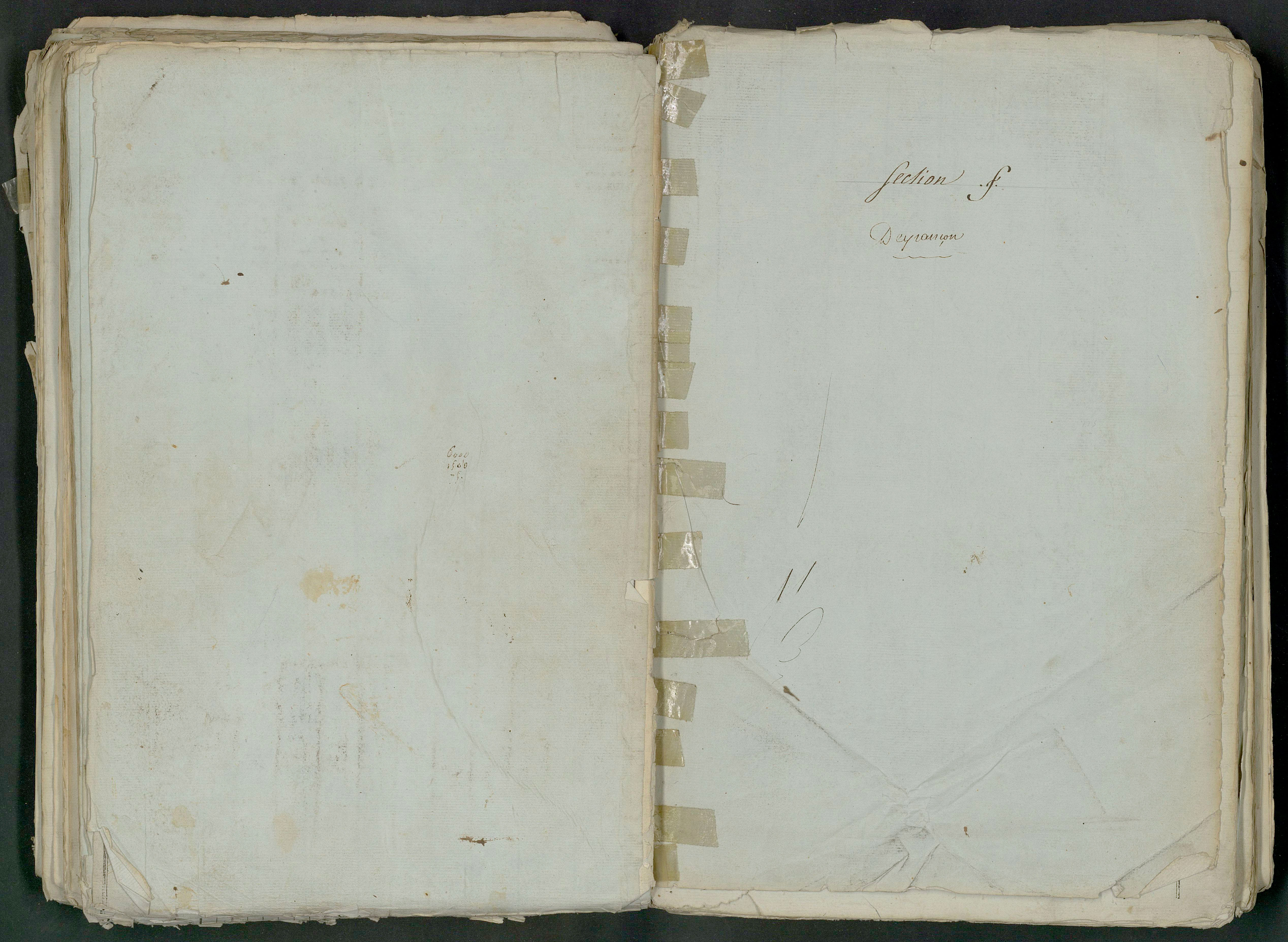 Prin-Deyrançon - FRAD079_CADASTRE_NAPOLEONIEN_MATRICES État de section et relevé des numéros de même nature de propriété 