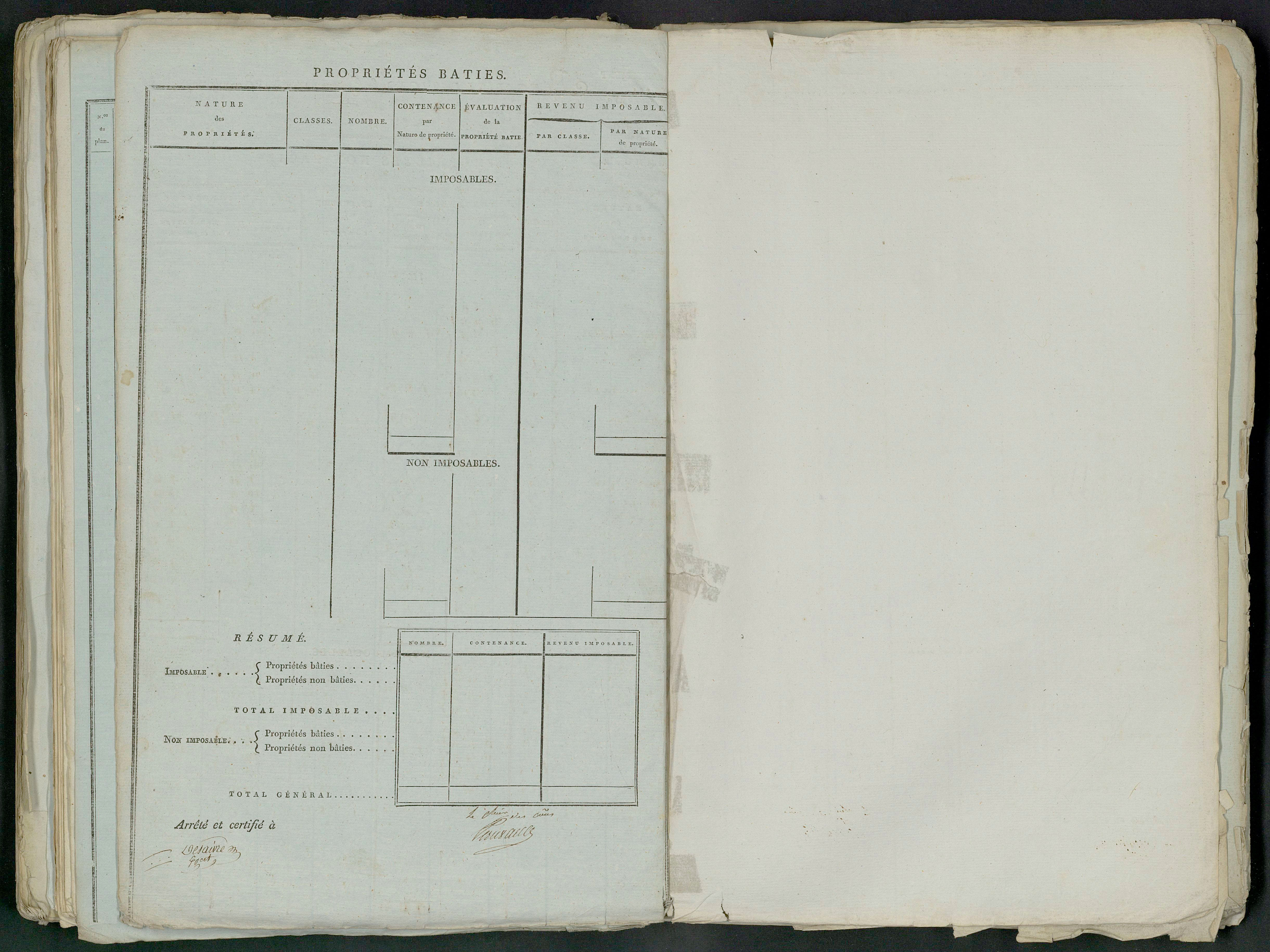 Prin-Deyrançon - FRAD079_CADASTRE_NAPOLEONIEN_MATRICES État de section et relevé des numéros de même nature de propriété 