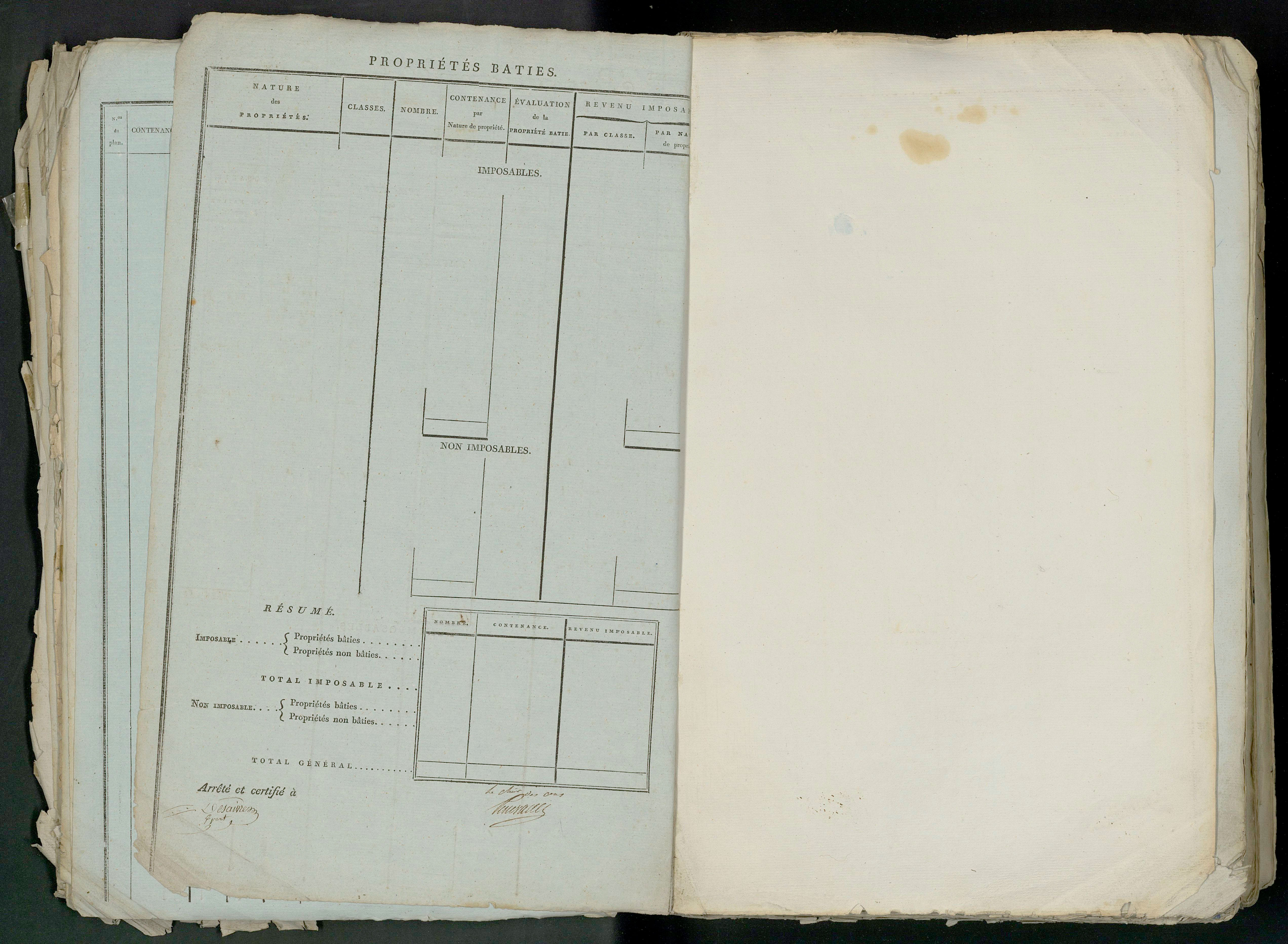 Prin-Deyrançon - FRAD079_CADASTRE_NAPOLEONIEN_MATRICES État de section et relevé des numéros de même nature de propriété 