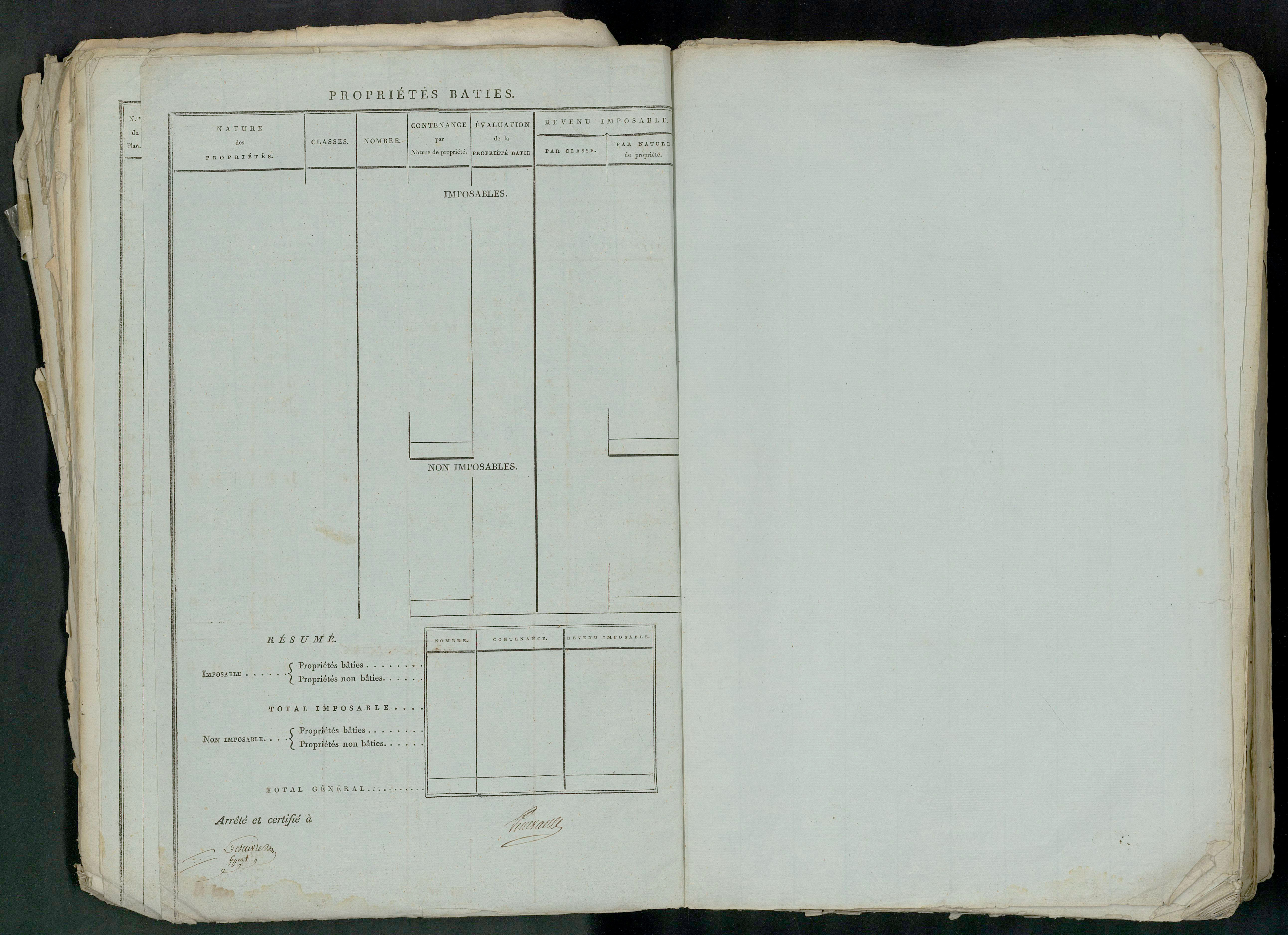 Prin-Deyrançon - FRAD079_CADASTRE_NAPOLEONIEN_MATRICES État de section et relevé des numéros de même nature de propriété 