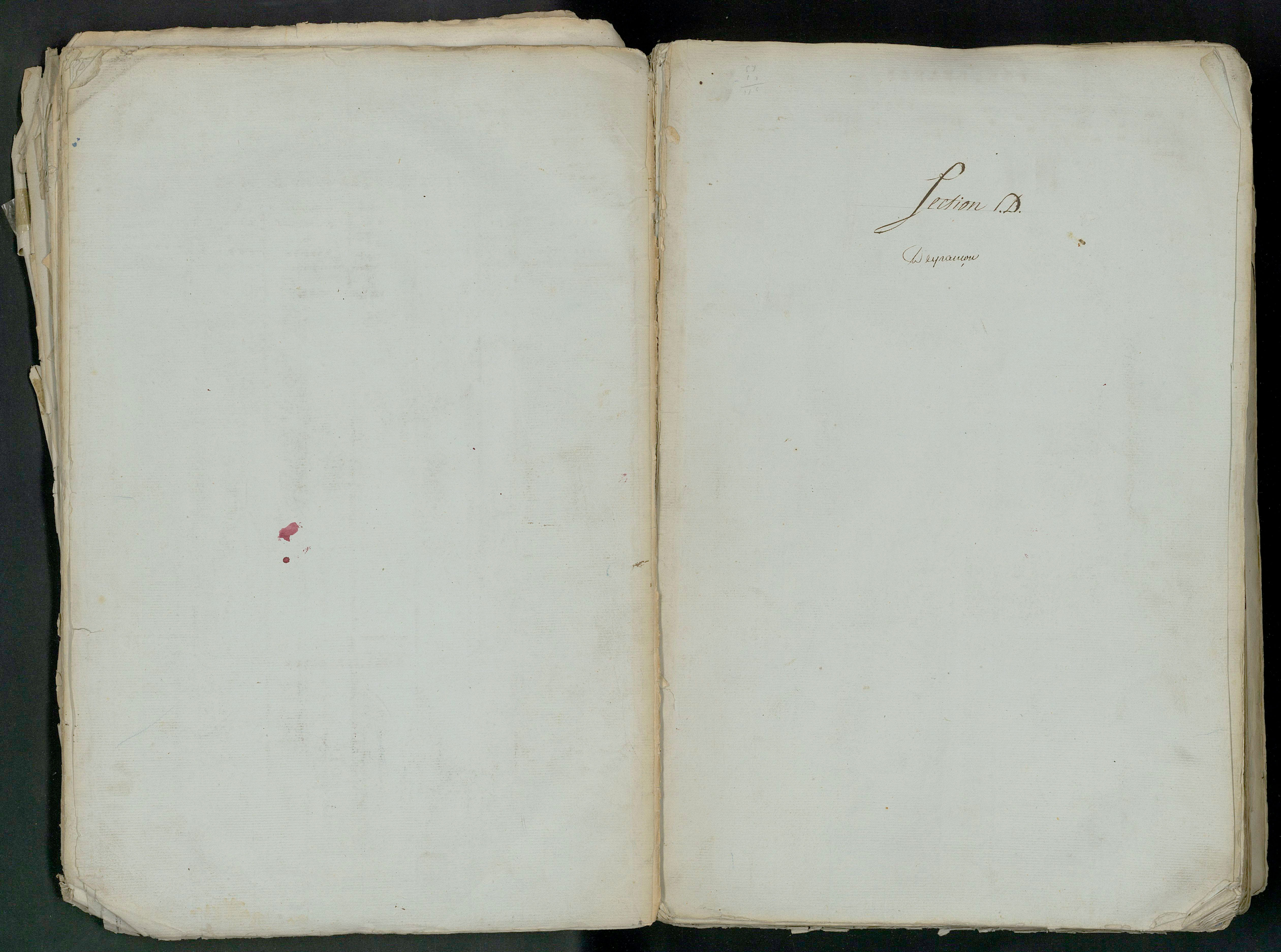 Prin-Deyrançon - FRAD079_CADASTRE_NAPOLEONIEN_MATRICES État de section et relevé des numéros de même nature de propriété 