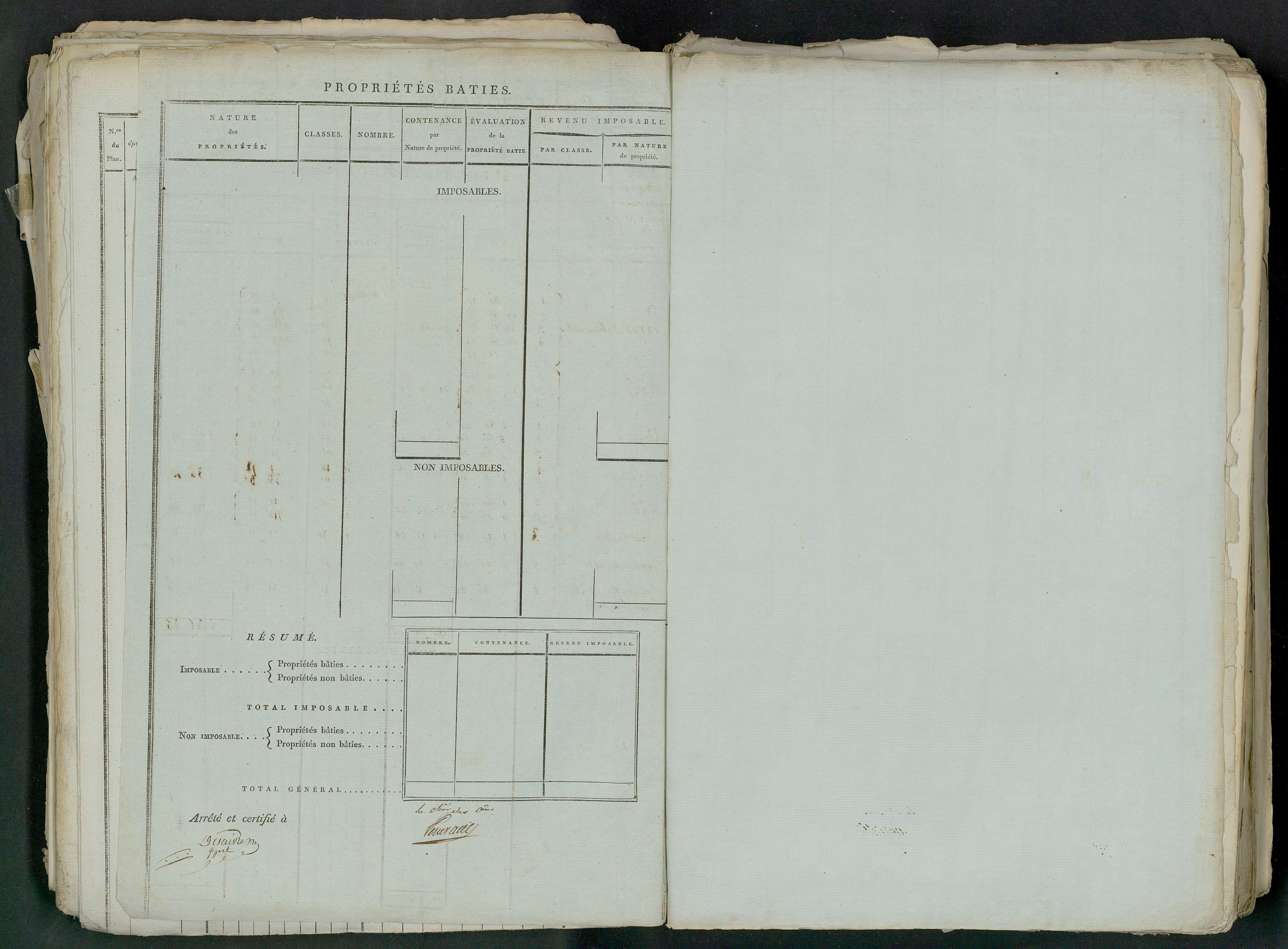 Prin-Deyrançon - FRAD079_CADASTRE_NAPOLEONIEN_MATRICES État de section et relevé des numéros de même nature de propriété 