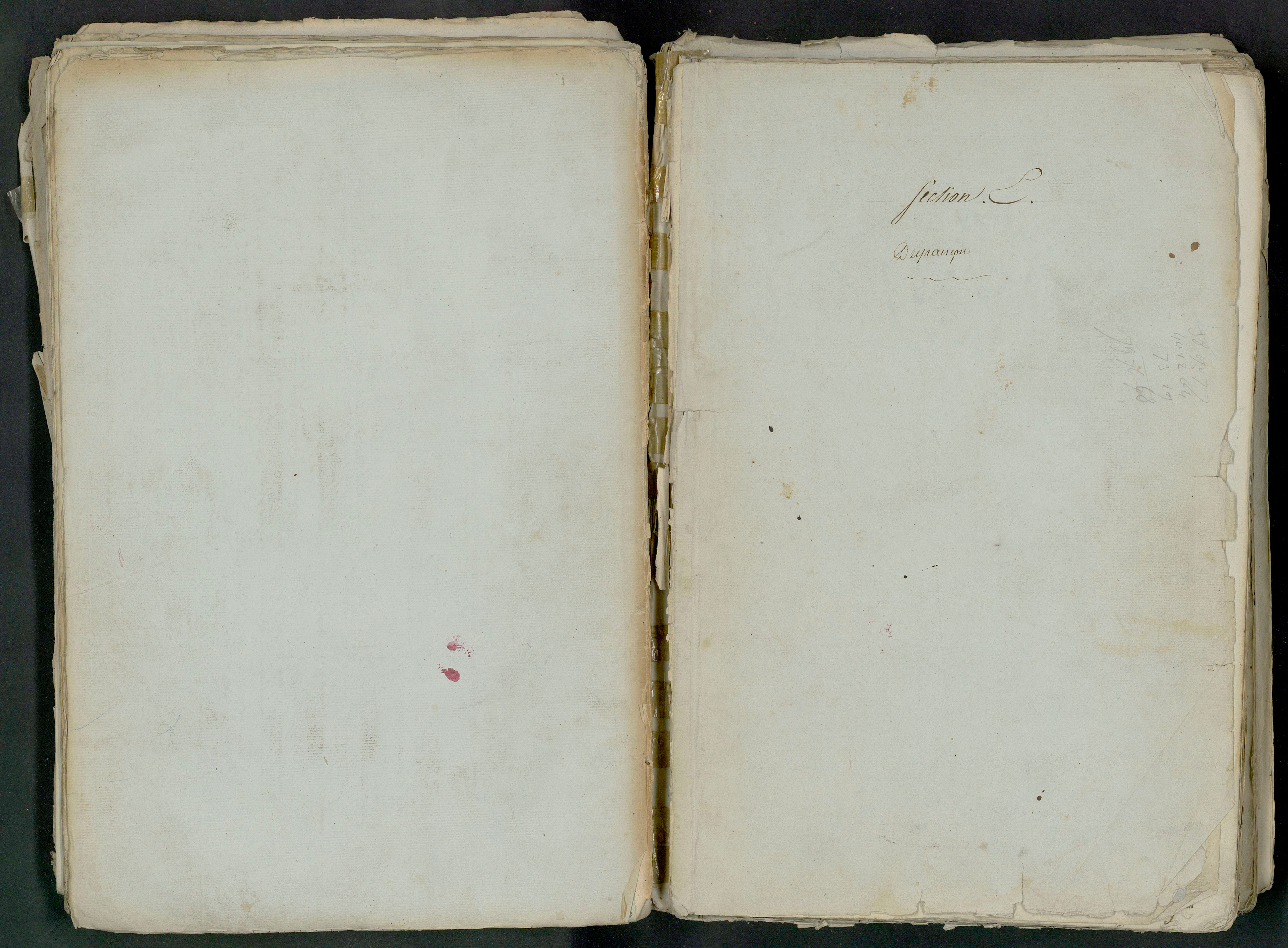 Prin-Deyrançon - FRAD079_CADASTRE_NAPOLEONIEN_MATRICES État de section et relevé des numéros de même nature de propriété 