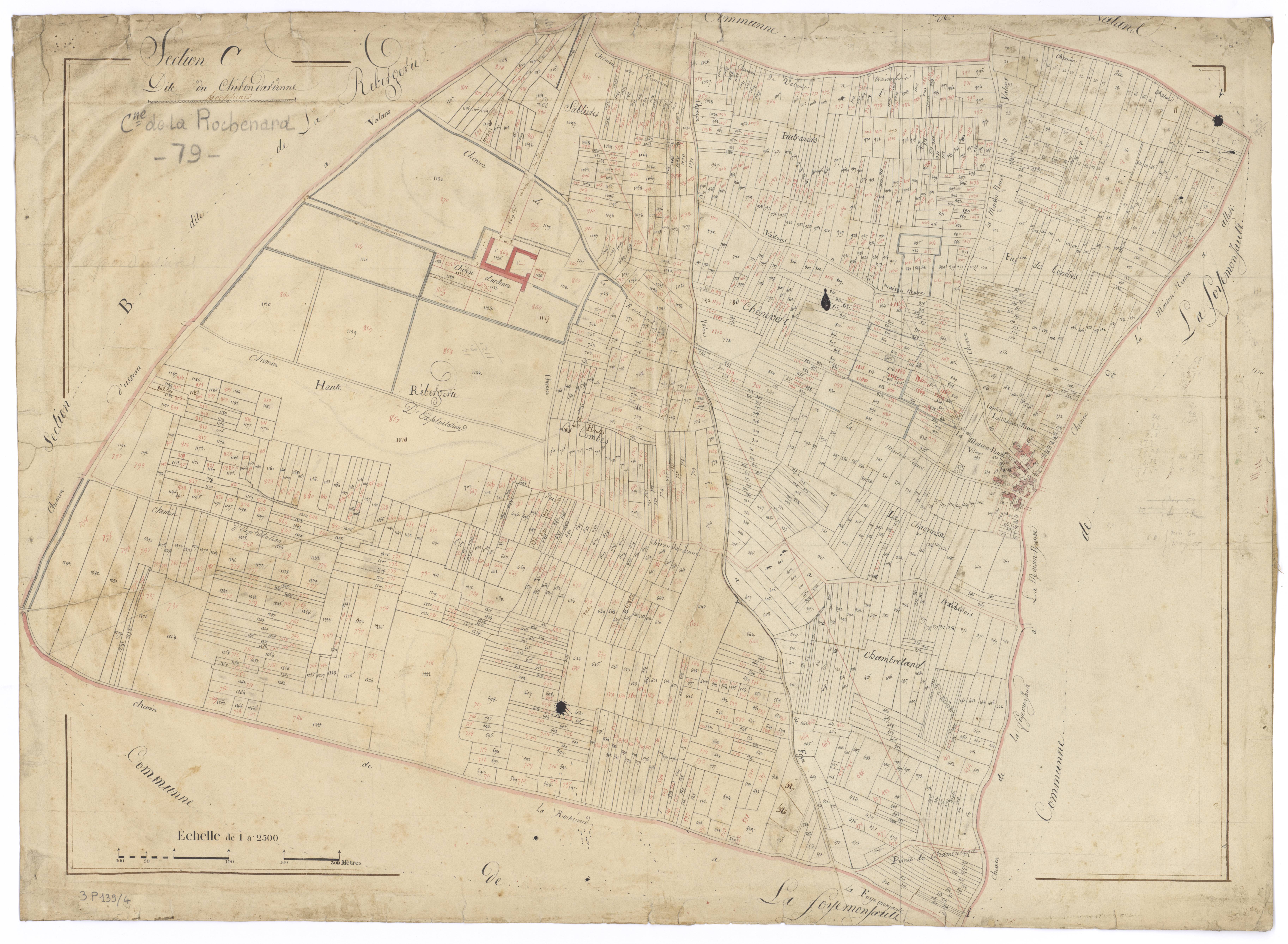 La Rochénard - FRAD079_CADASTRE_NAPOLEONIEN Section C dite de Chirondardenne 