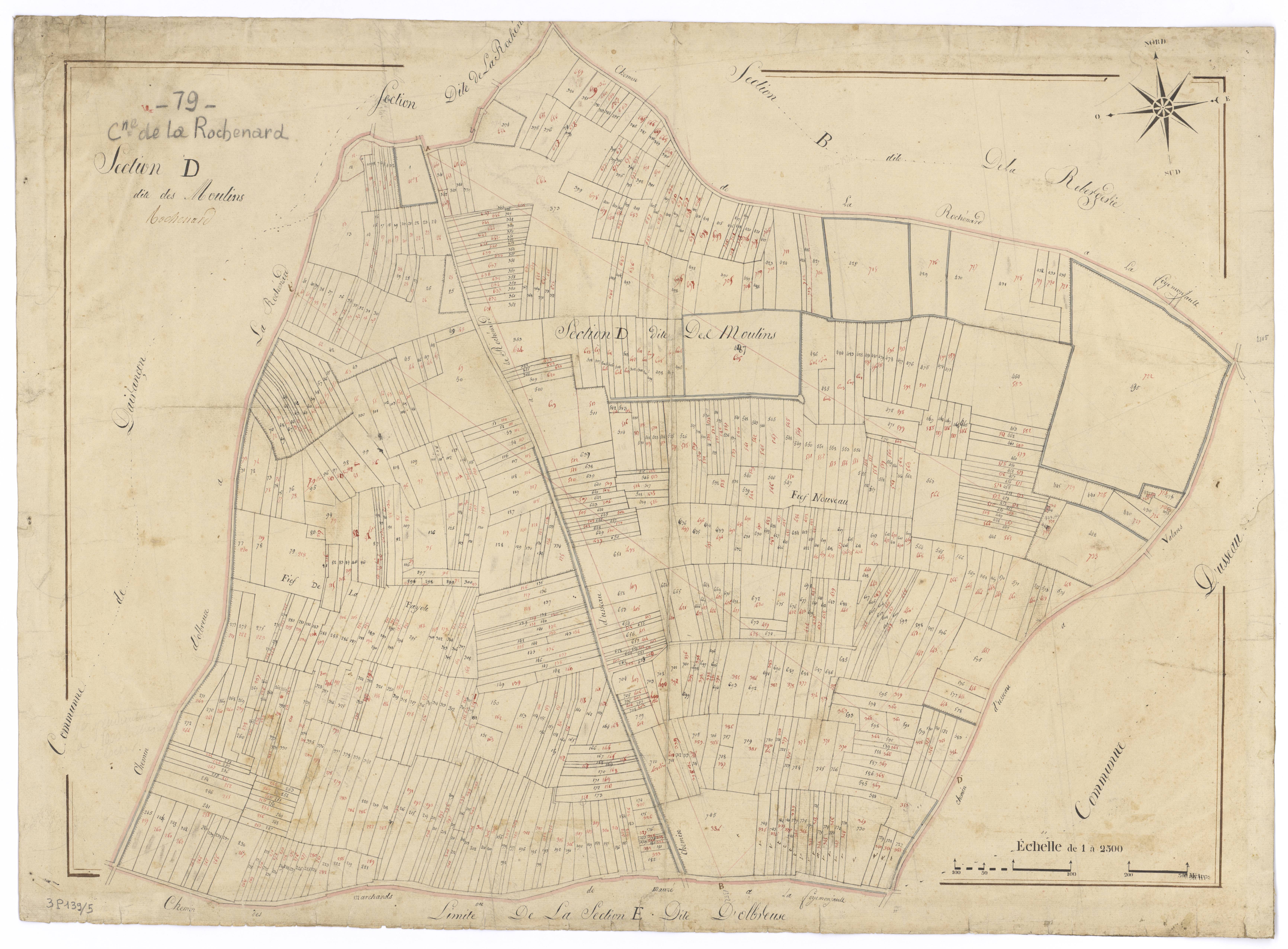 La Rochénard - FRAD079_CADASTRE_NAPOLEONIEN Section D dite des Moulins 