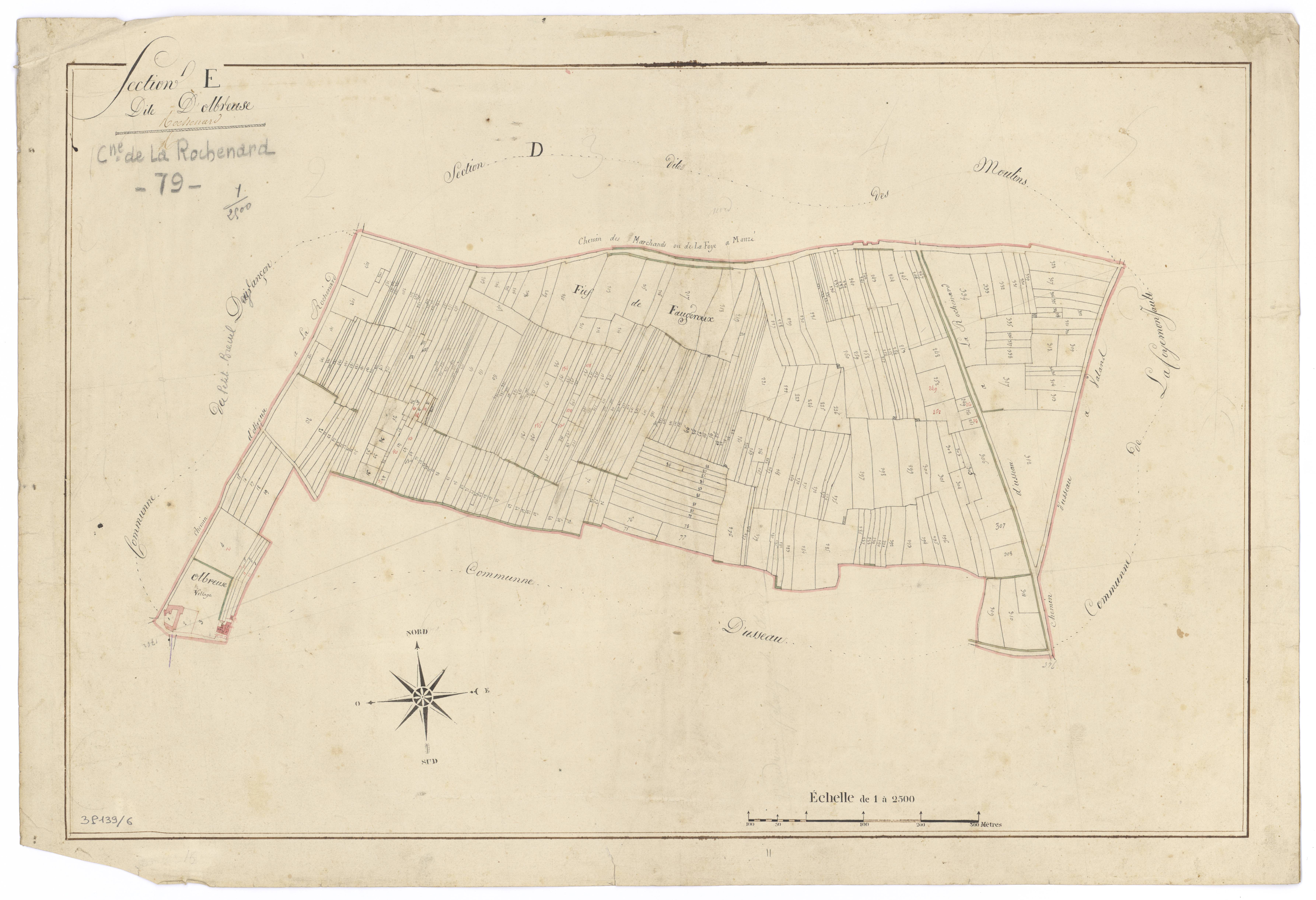 La Rochénard - FRAD079_CADASTRE_NAPOLEONIEN Section E dite d'Olbreuse 
