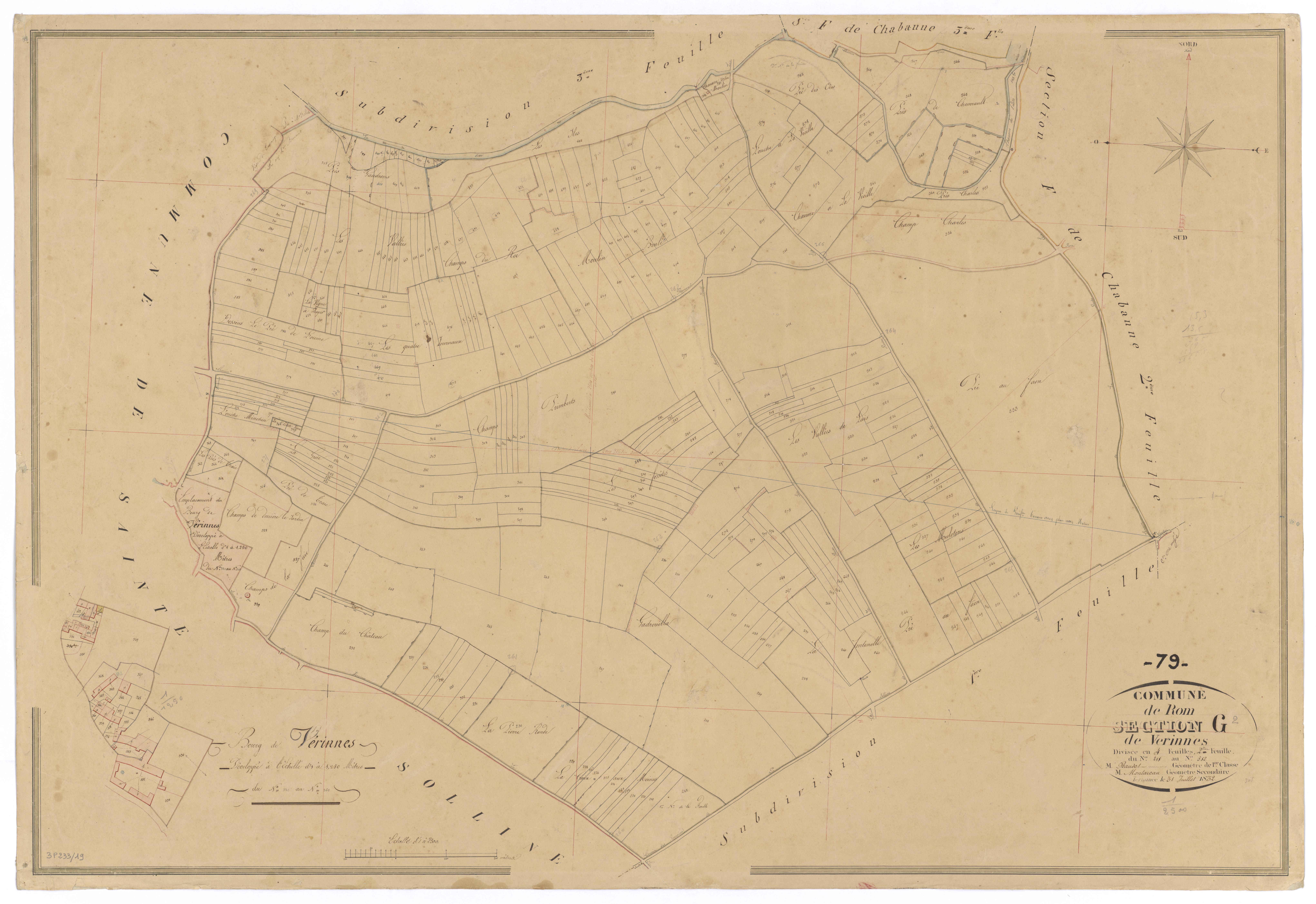 Rom - FRAD079_CADASTRE_NAPOLEONIEN Section G2 dite de Verinnes 