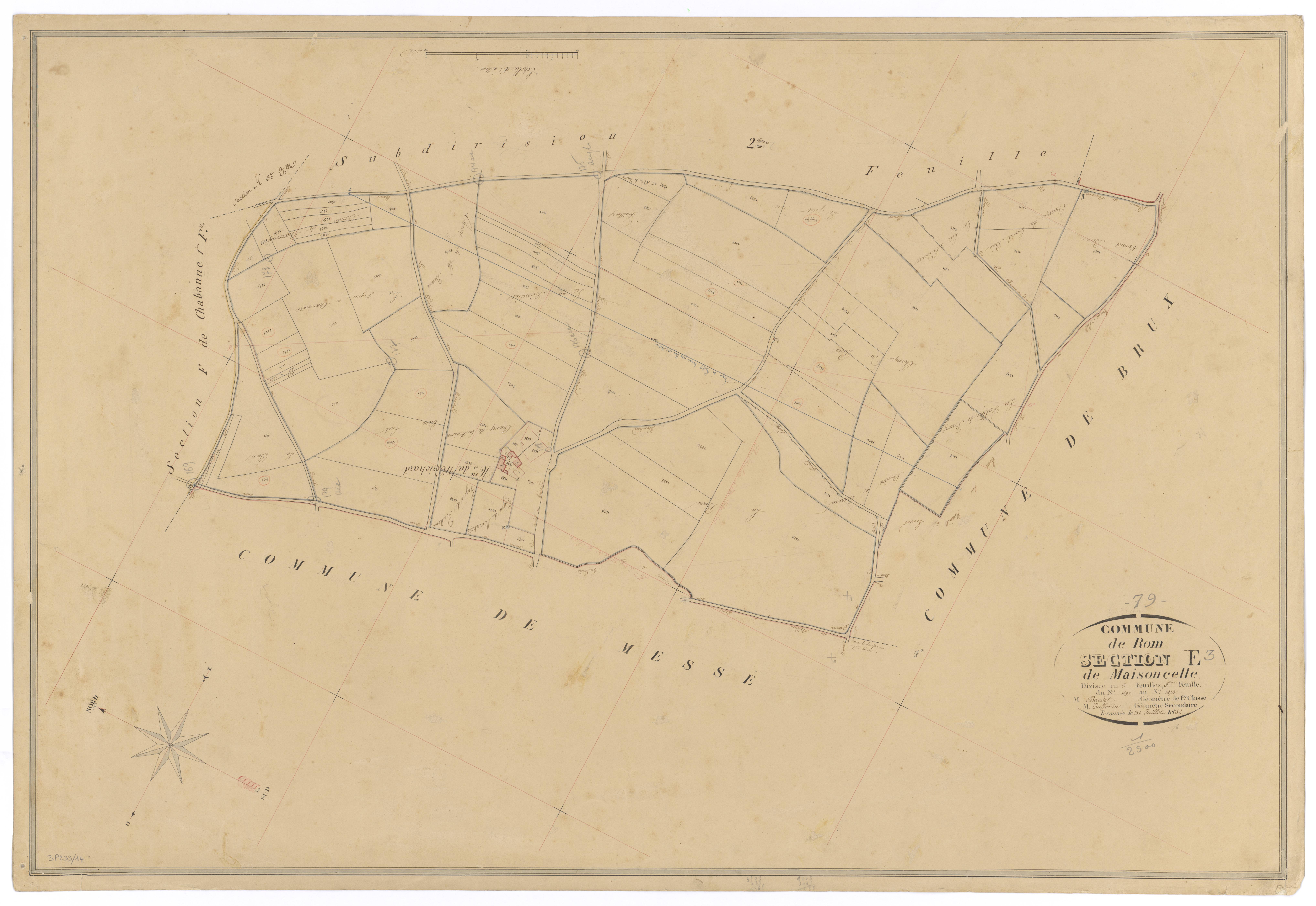 Rom - FRAD079_CADASTRE_NAPOLEONIEN Section E3 dite de Maisoncelle 