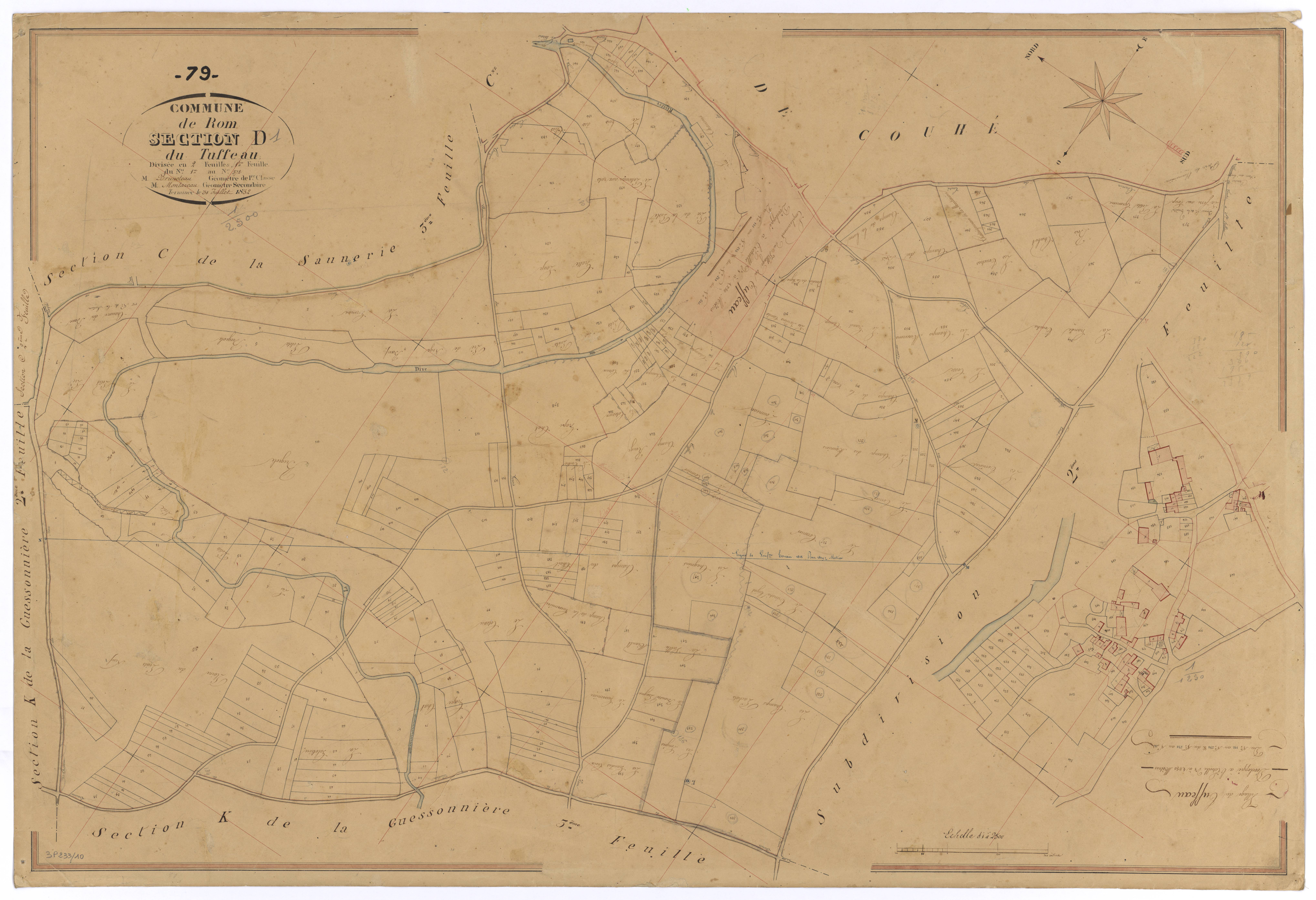 Rom - FRAD079_CADASTRE_NAPOLEONIEN Section D1 dite du Tuffeau 