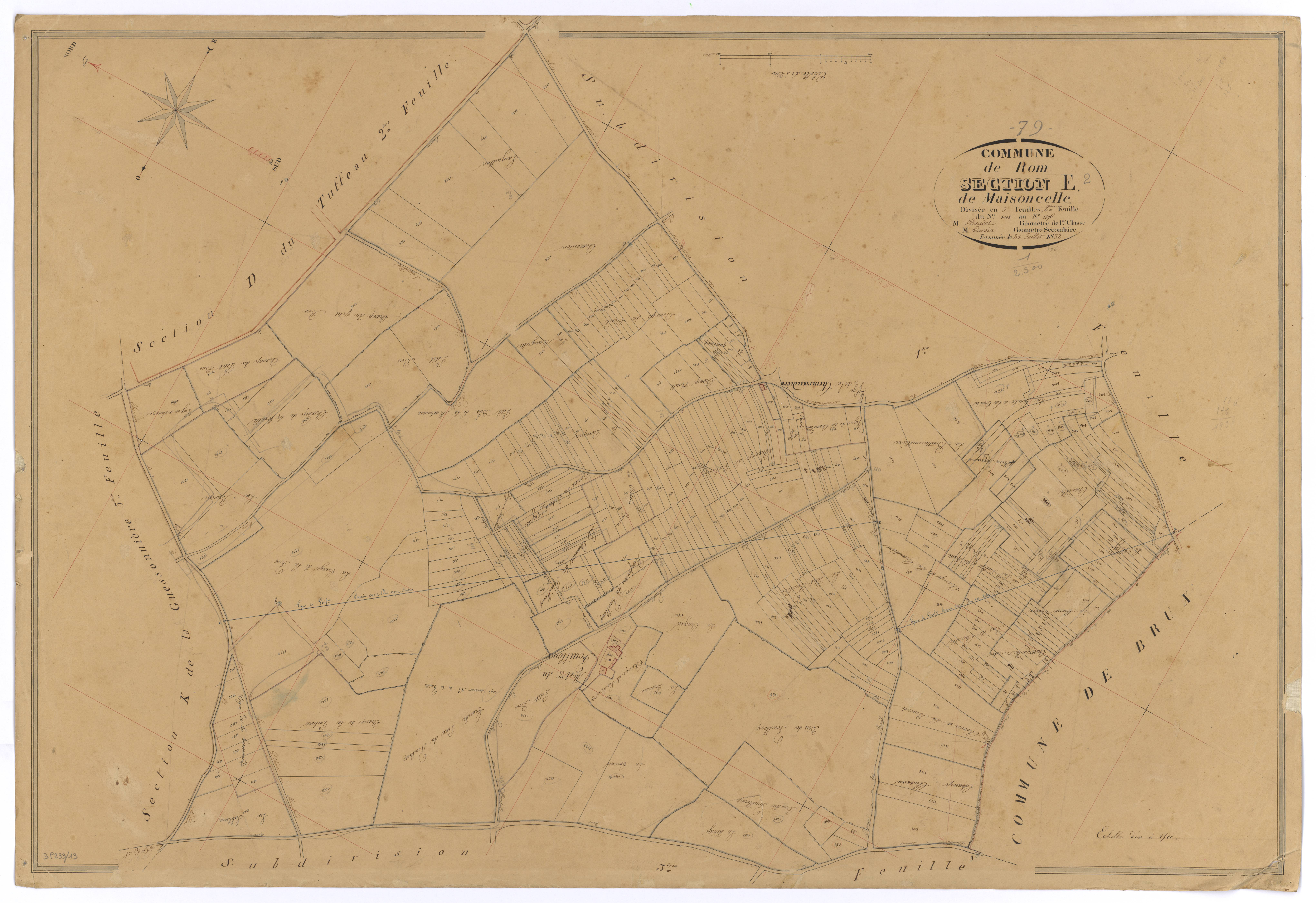 Rom - FRAD079_CADASTRE_NAPOLEONIEN Section E2 dite de Maisoncelle 