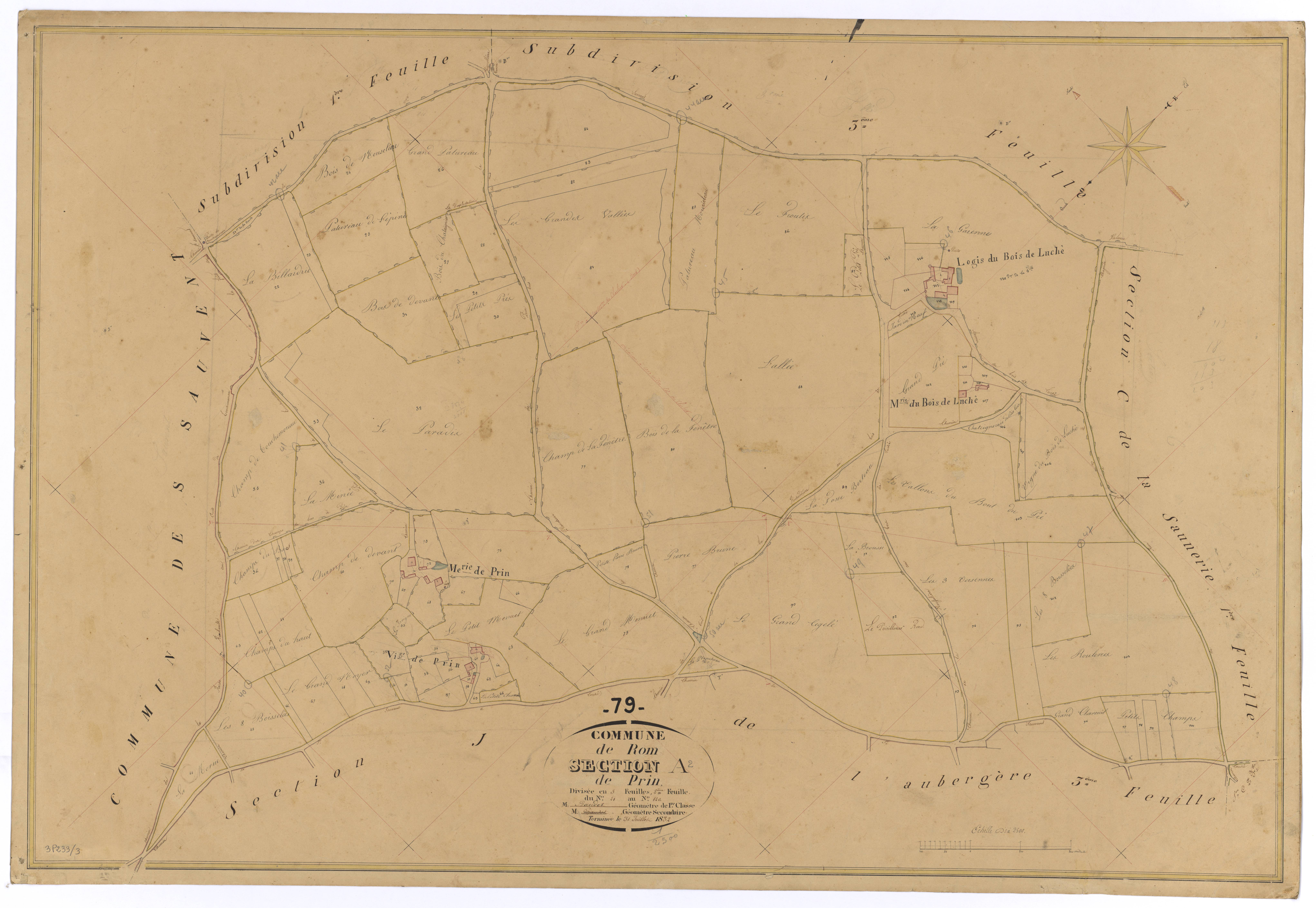 Rom - FRAD079_CADASTRE_NAPOLEONIEN Section A2 dite de Prin 