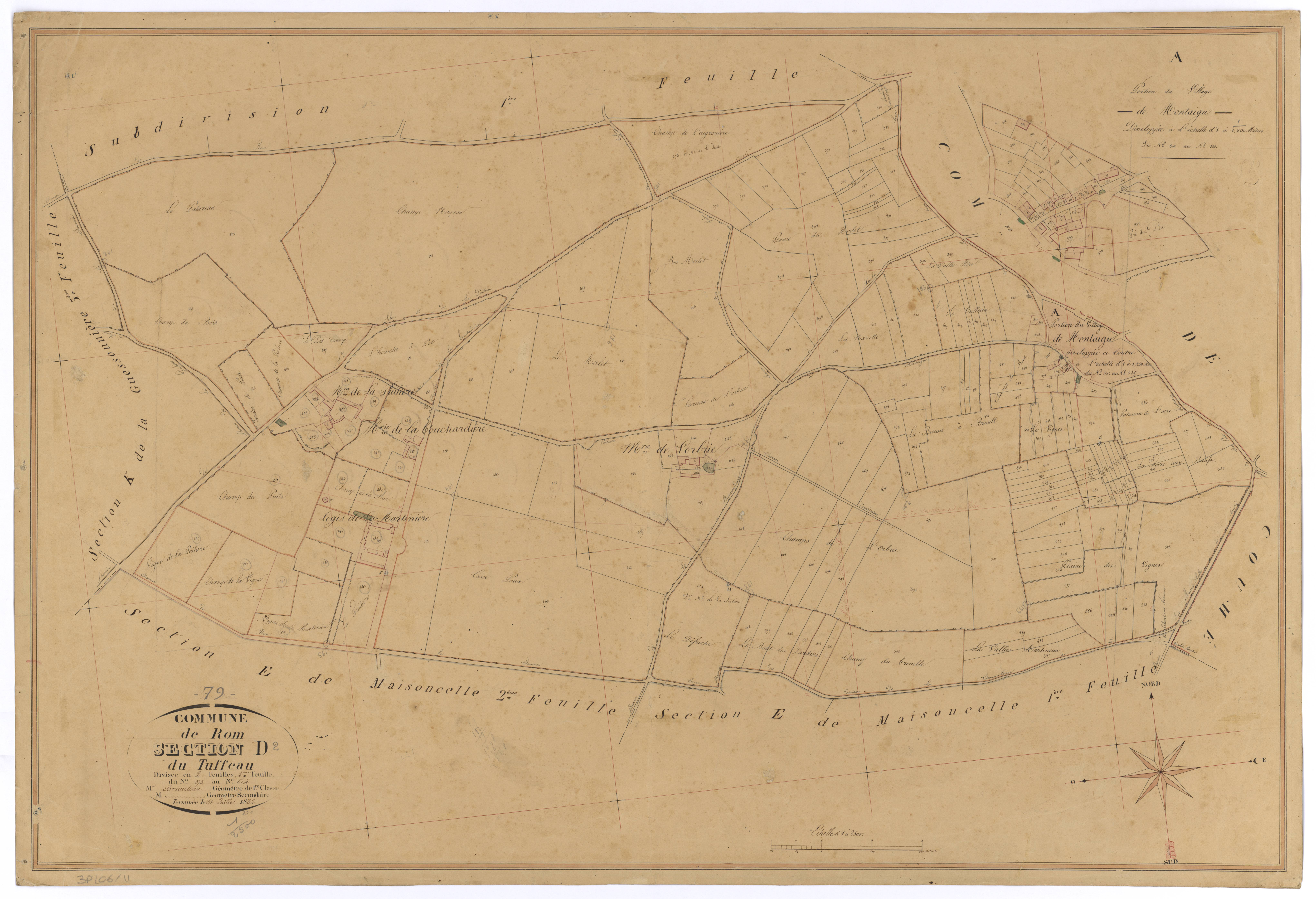 Rom - FRAD079_CADASTRE_NAPOLEONIEN Section D2 dite du Tuffeau 
