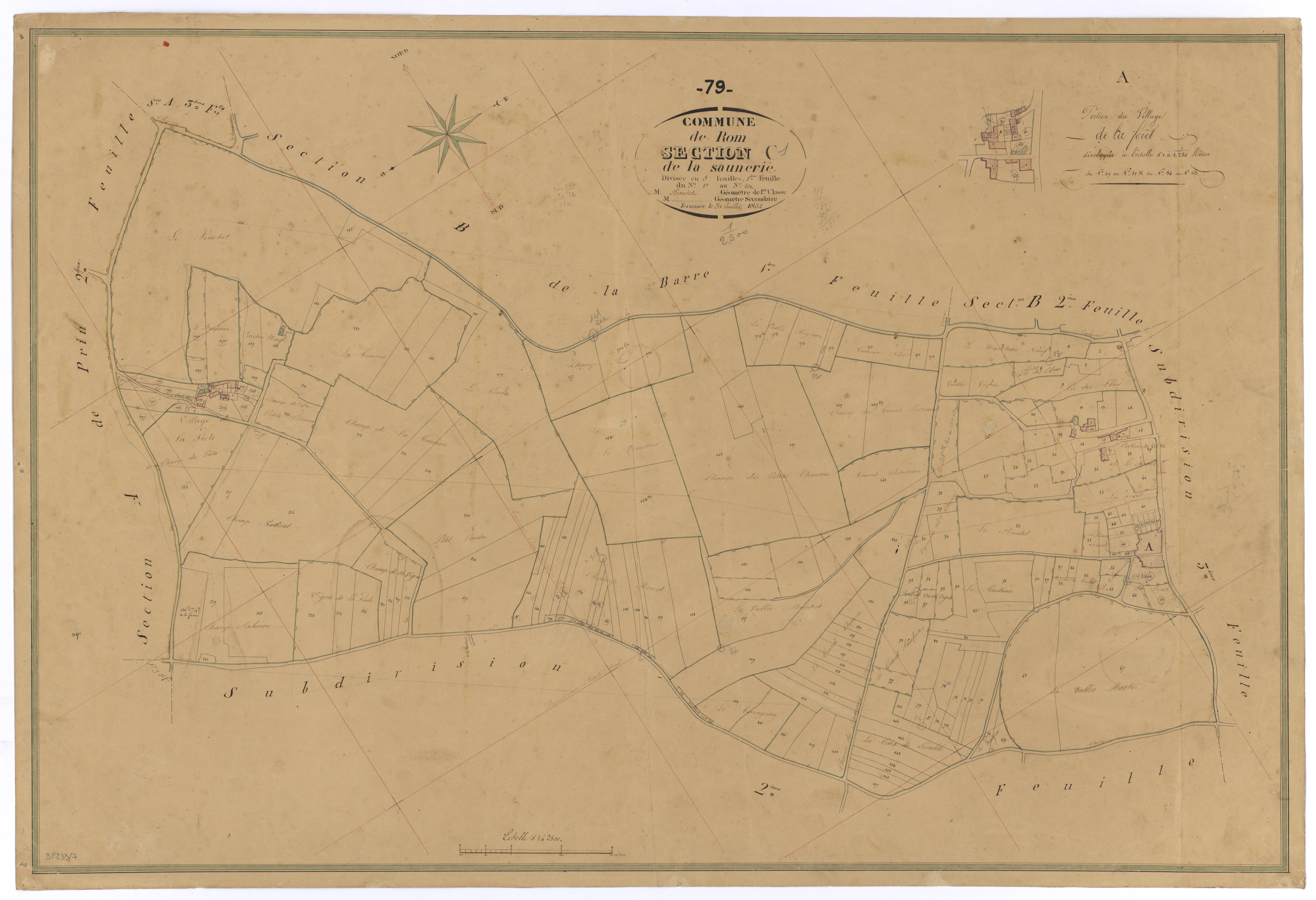 Rom - FRAD079_CADASTRE_NAPOLEONIEN Section C1 dite de la Saunerie 