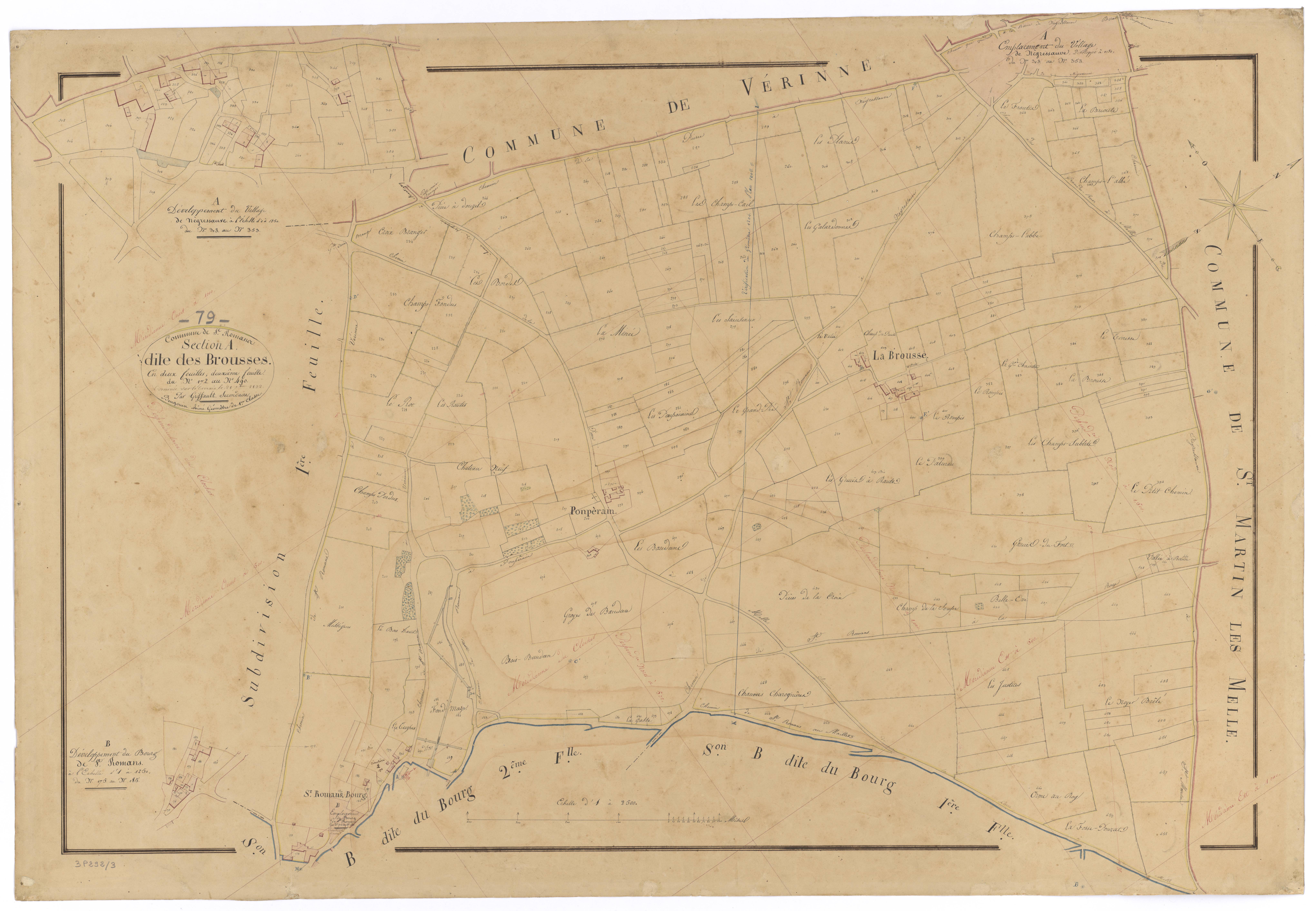 Romans - FRAD079_CADASTRE_NAPOLEONIEN Section A2 dite des Brousses