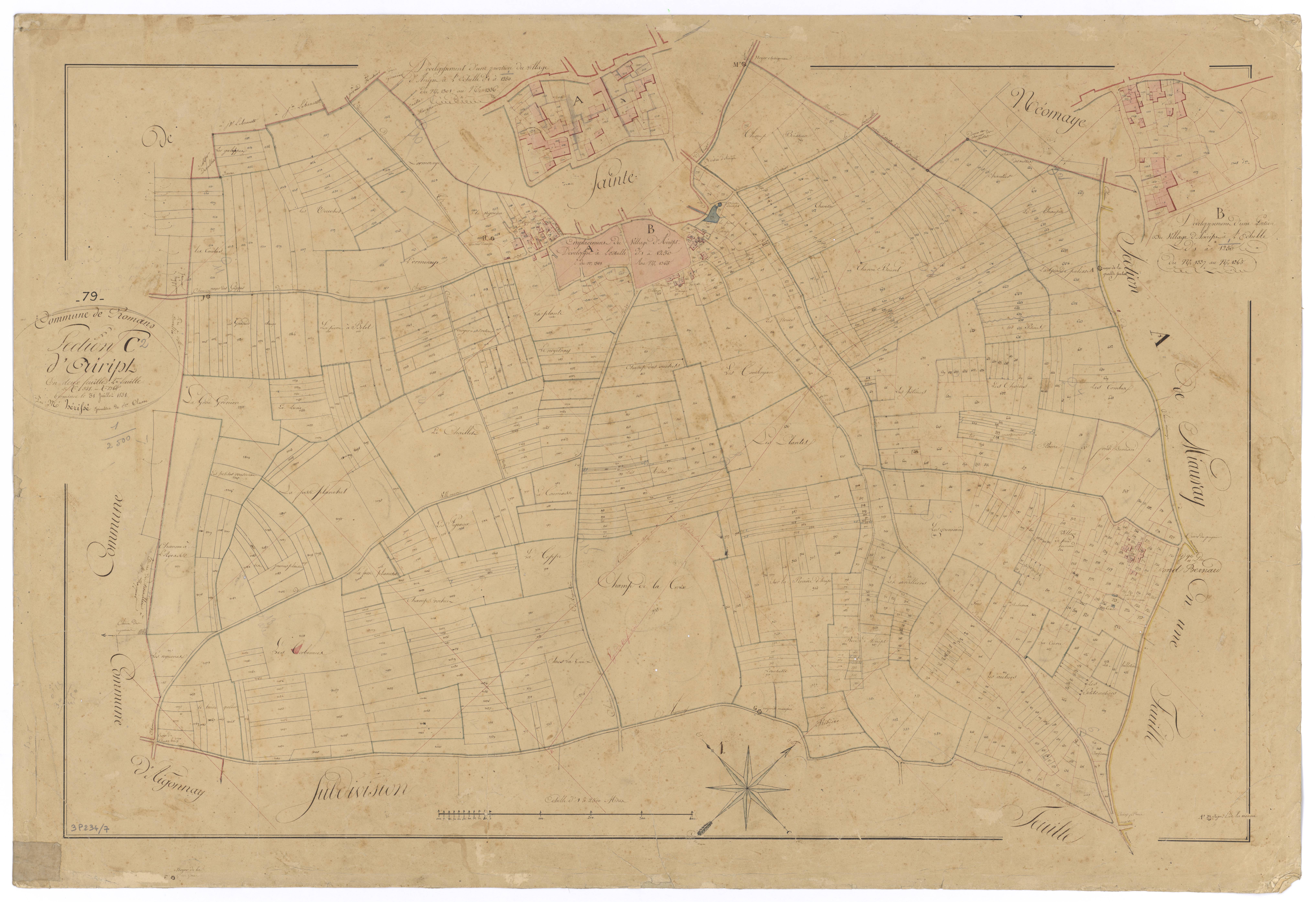 Romans - FRAD079_CADASTRE_NAPOLEONIEN Section C2 dite d'Aiript