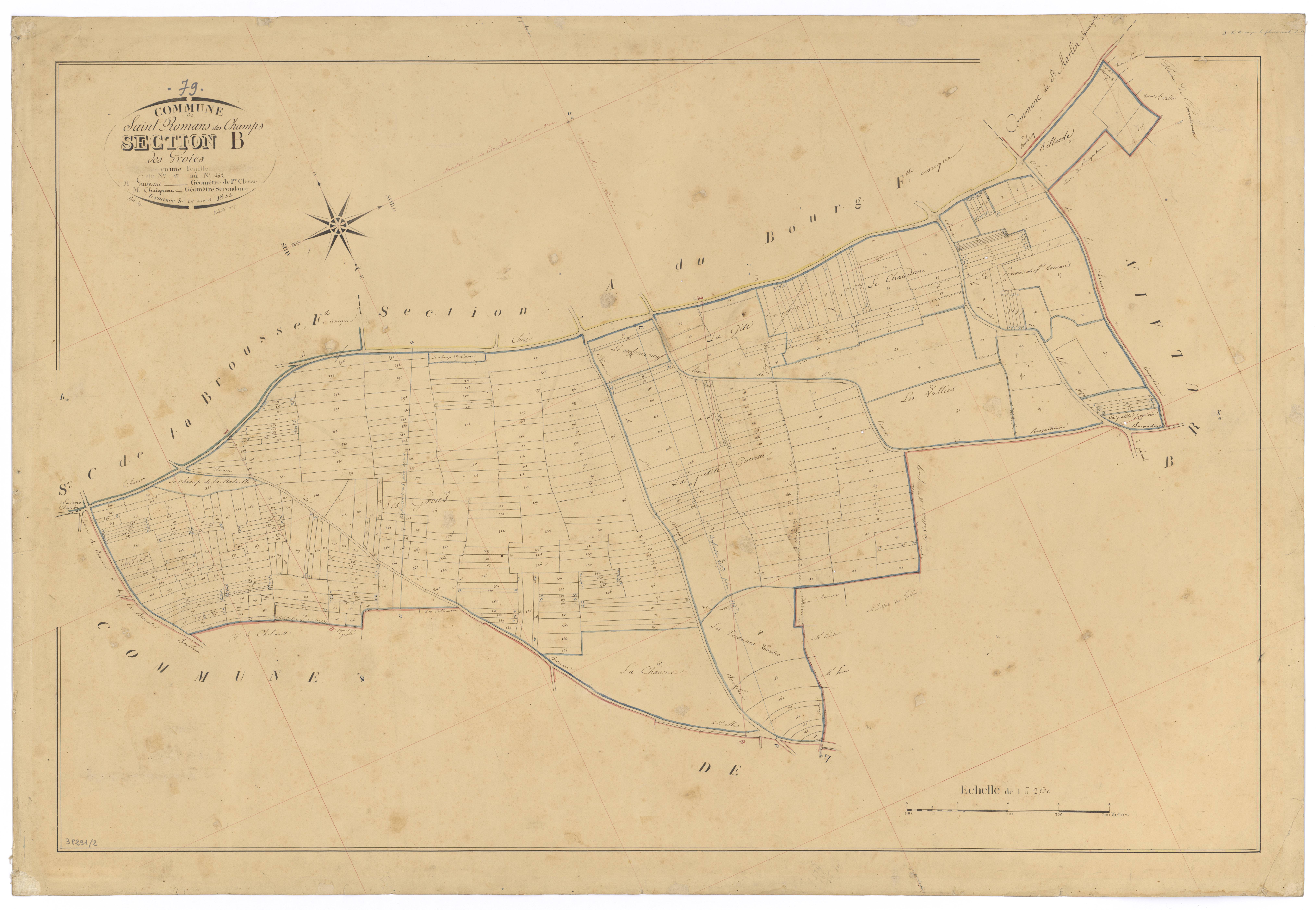 Romans - FRAD079_CADASTRE_NAPOLEONIEN Section B dite Groies
