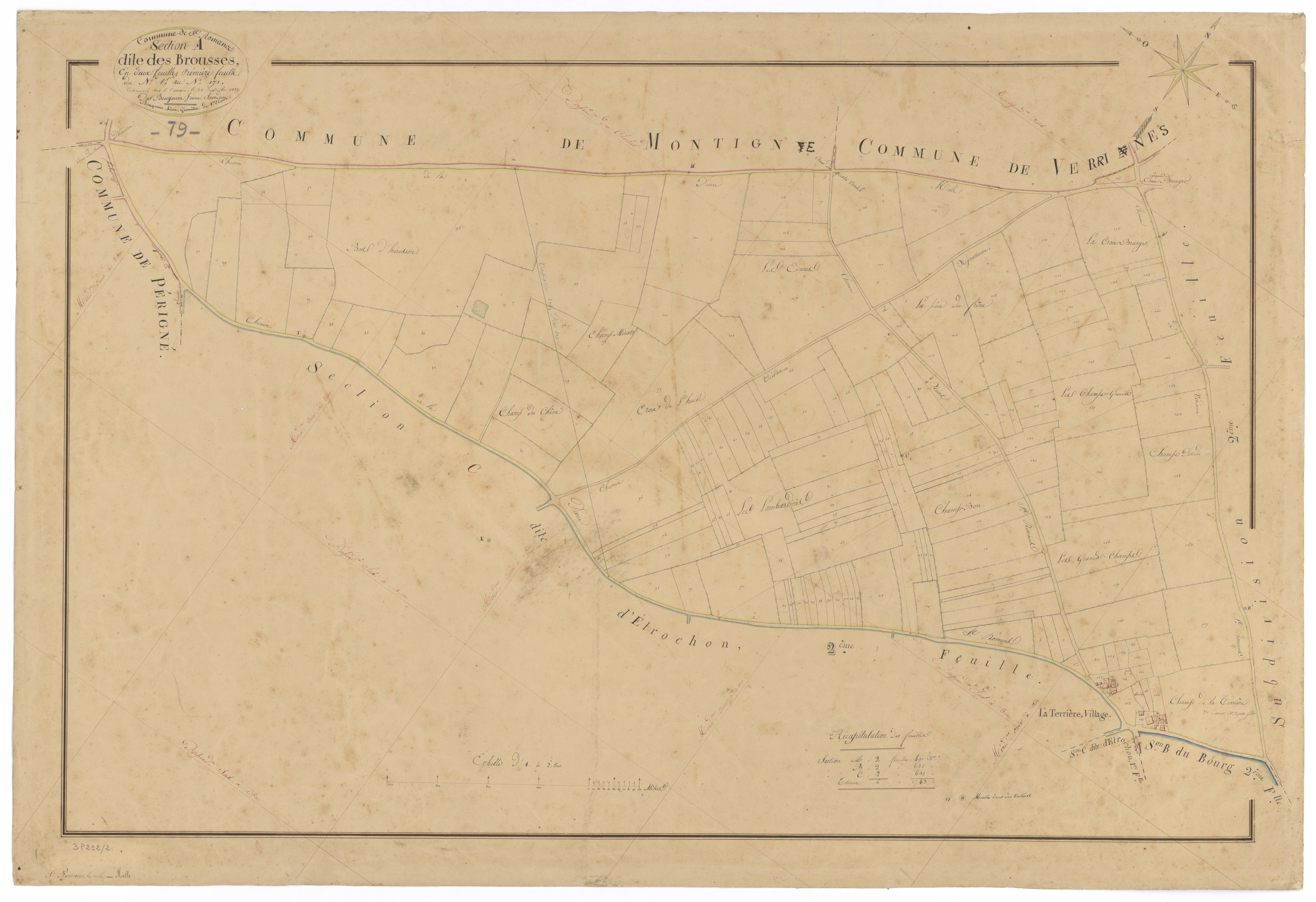 Romans - FRAD079_CADASTRE_NAPOLEONIEN Section A1 dite des Brousses