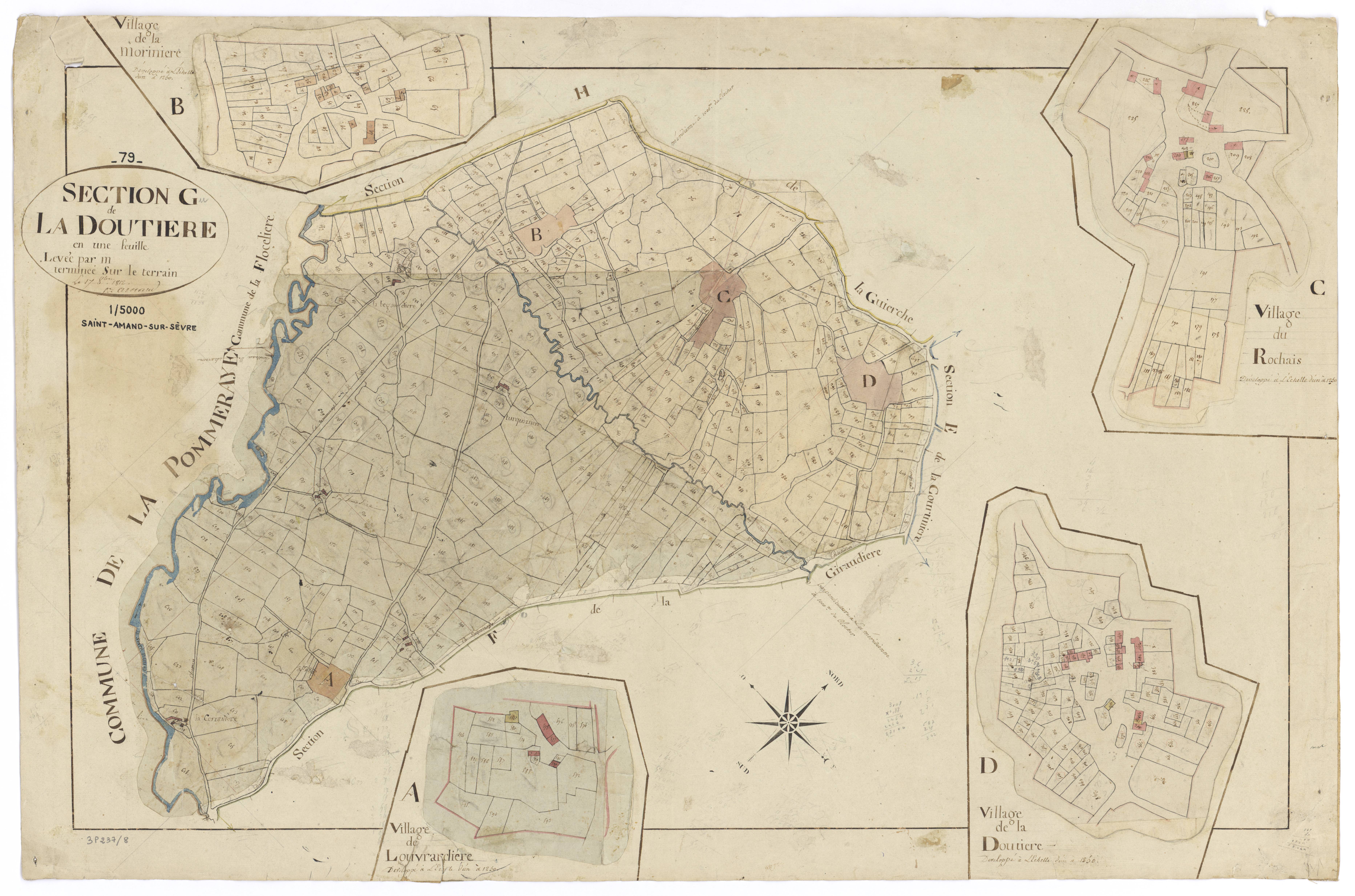 Saint-Amand-sur-Sèvre - FRAD079_CADASTRE_NAPOLEONIEN Section G dite de la Doutière 