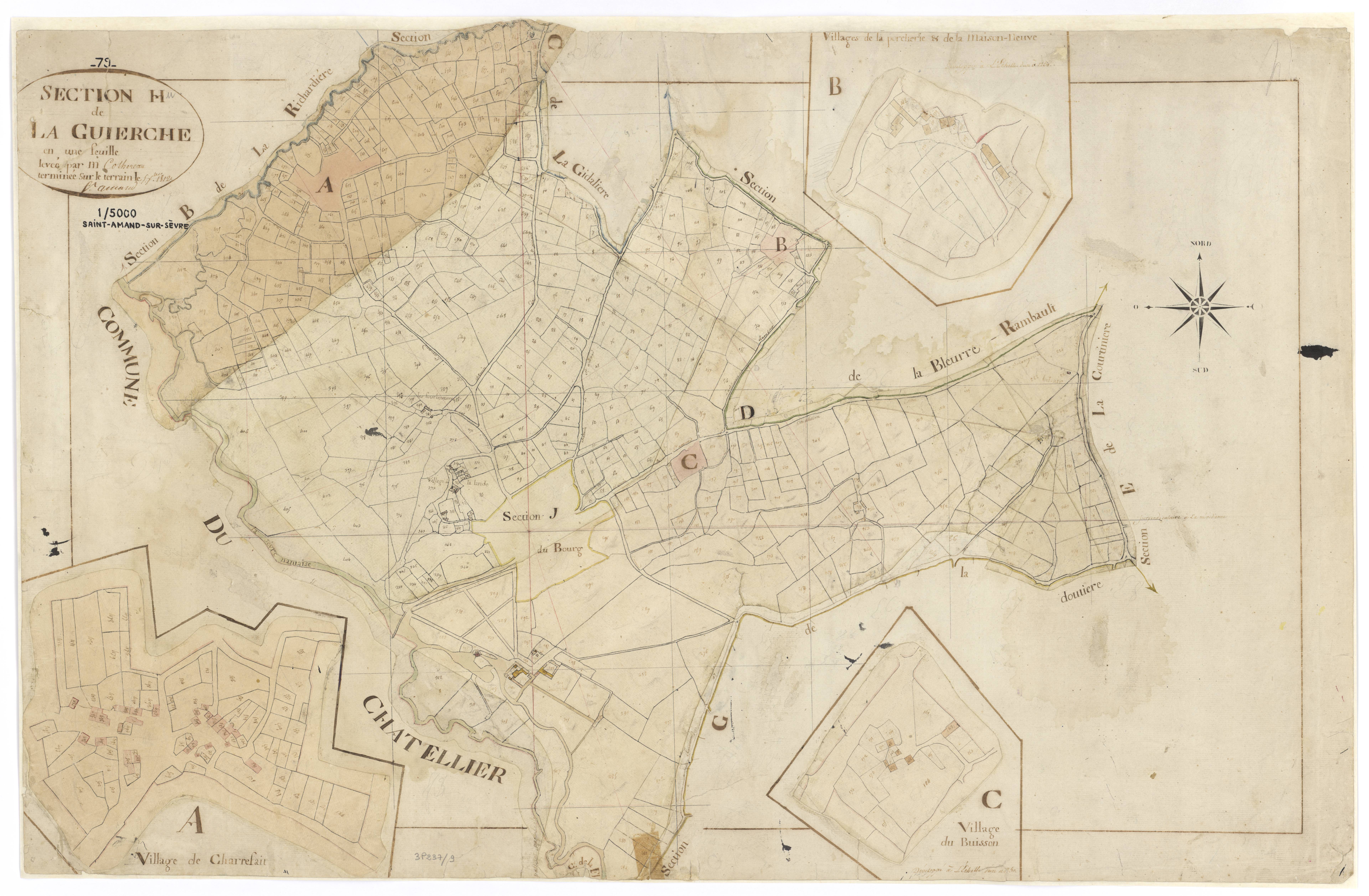 Saint-Amand-sur-Sèvre - FRAD079_CADASTRE_NAPOLEONIEN Section H dite de la Guierche 