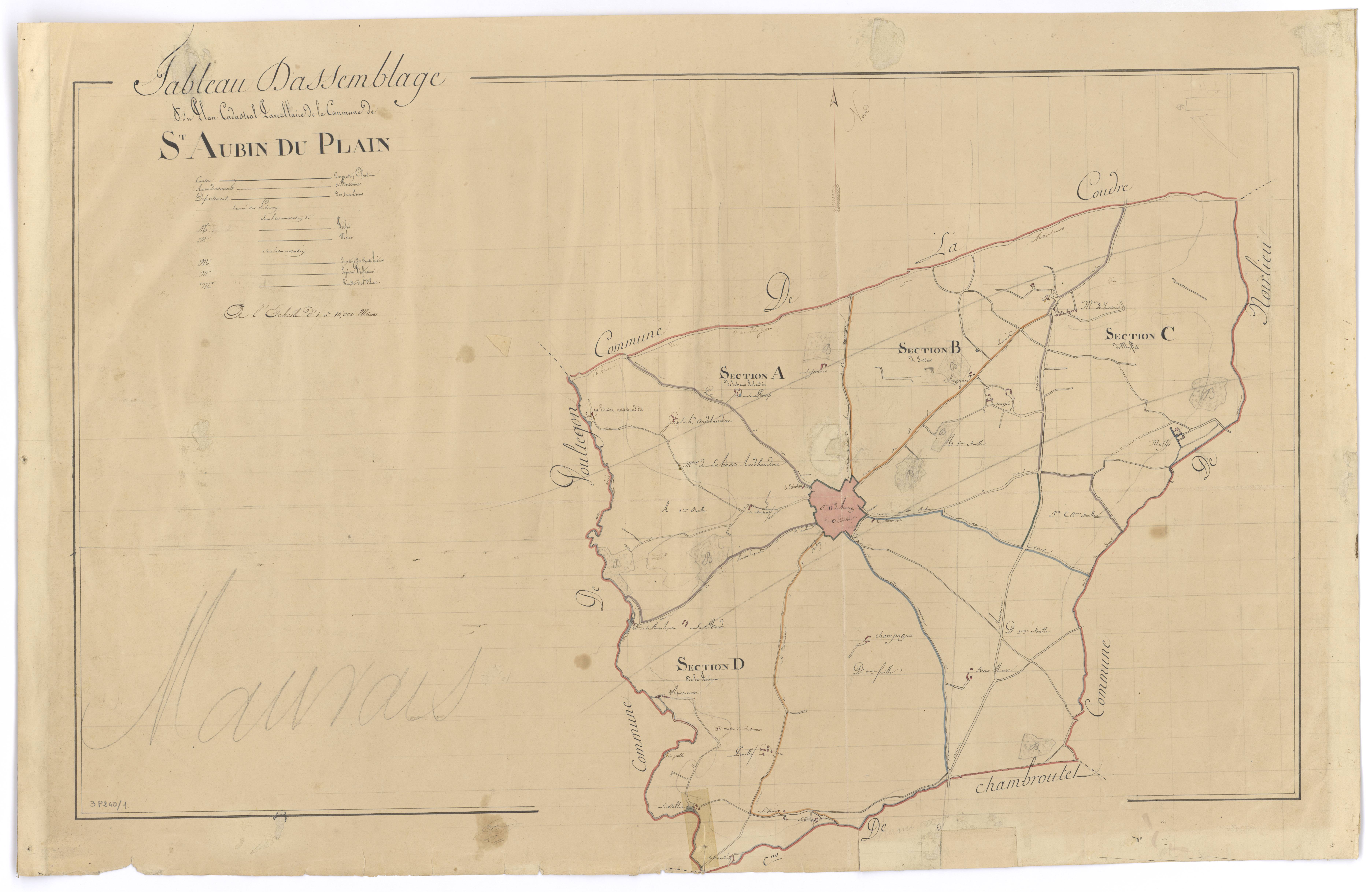 Saint-Aubin-du-Plain - FRAD079_CADASTRE_NAPOLEONIEN Tableau d'assemblage