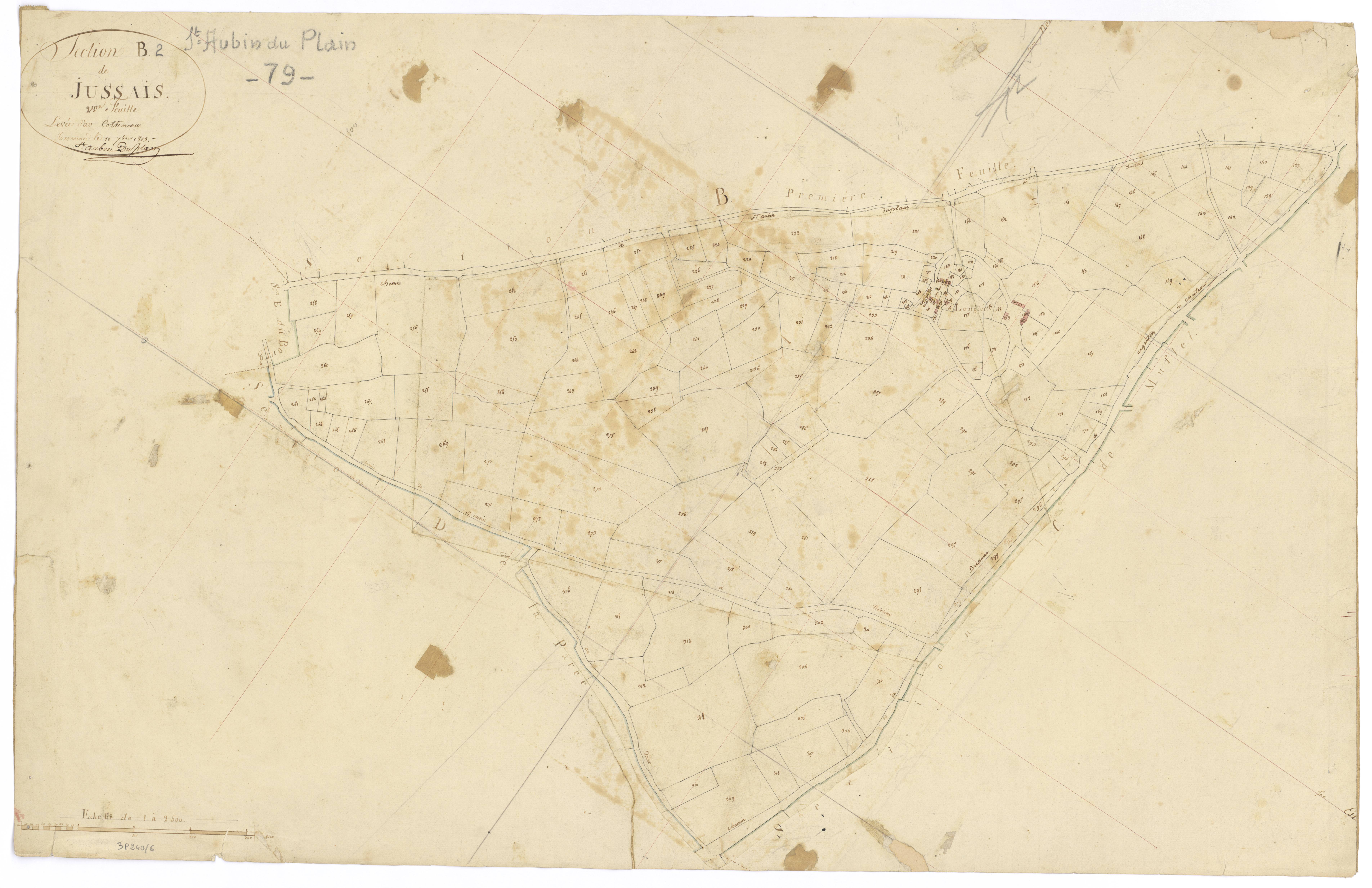 Saint-Aubin-du-Plain - FRAD079_CADASTRE_NAPOLEONIEN Section B2 dite de Jussais
