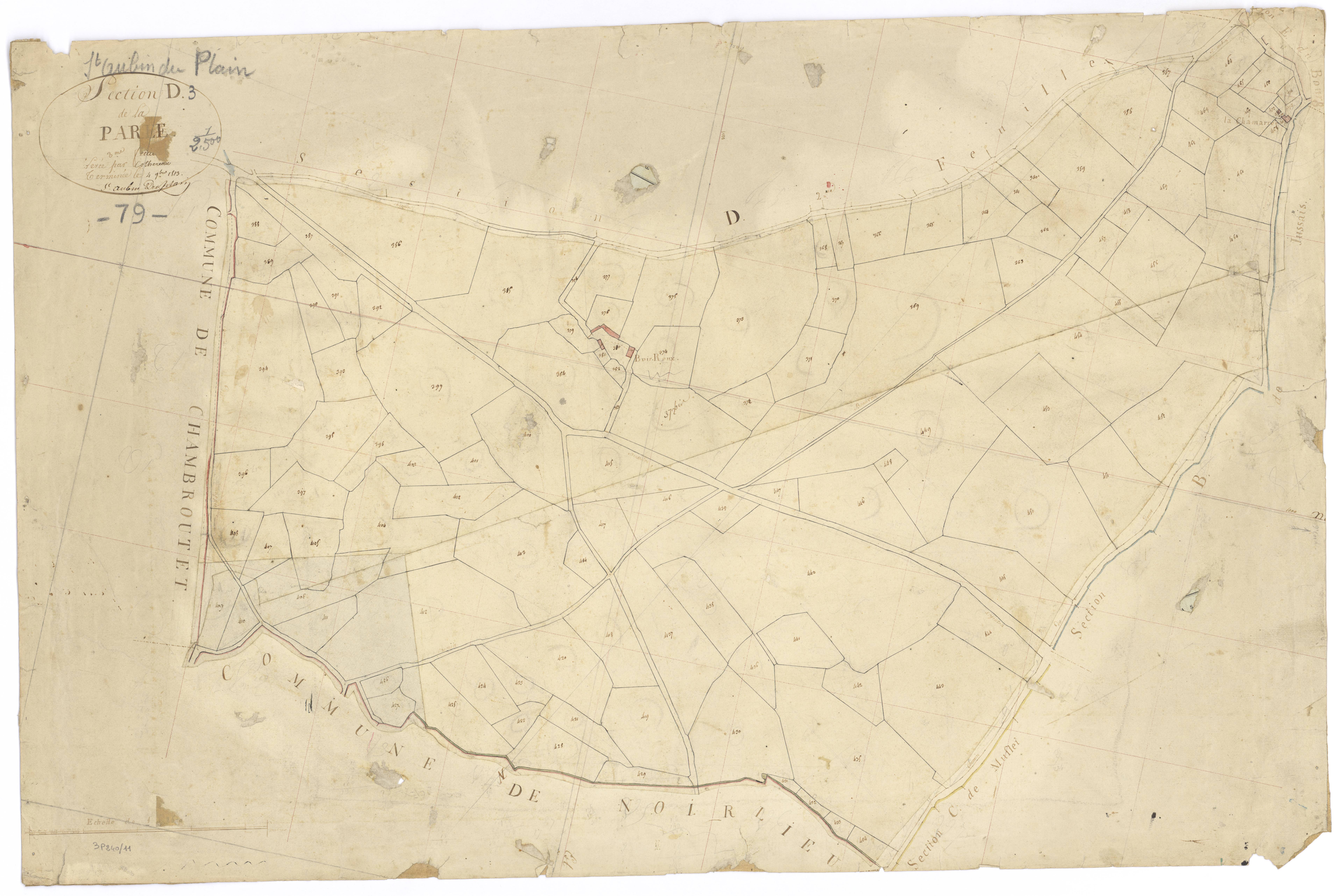 Saint-Aubin-du-Plain - FRAD079_CADASTRE_NAPOLEONIEN Section D3 dite de la Parée