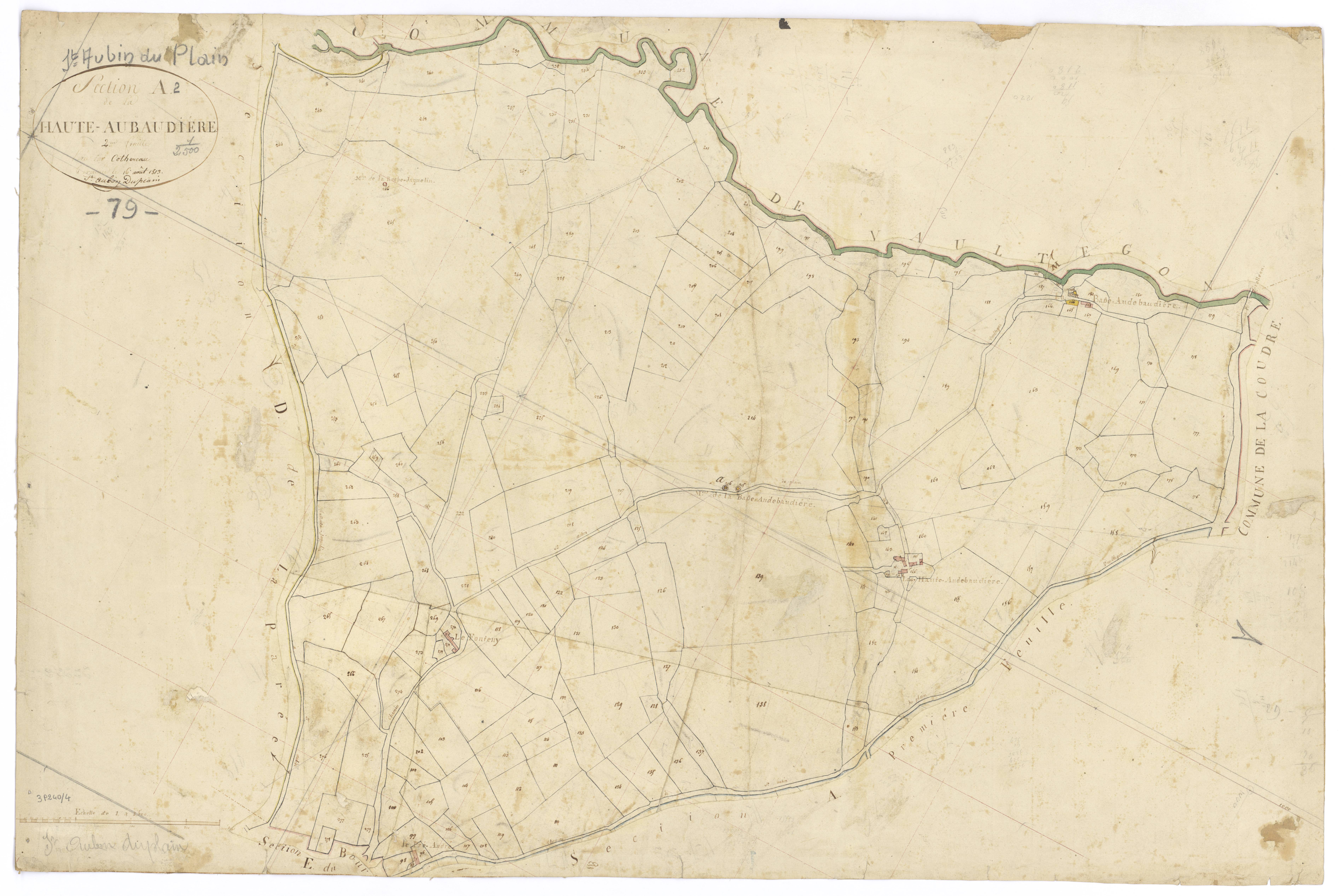 Saint-Aubin-du-Plain - FRAD079_CADASTRE_NAPOLEONIEN Section A2 dite de la Haute-Aubaudière