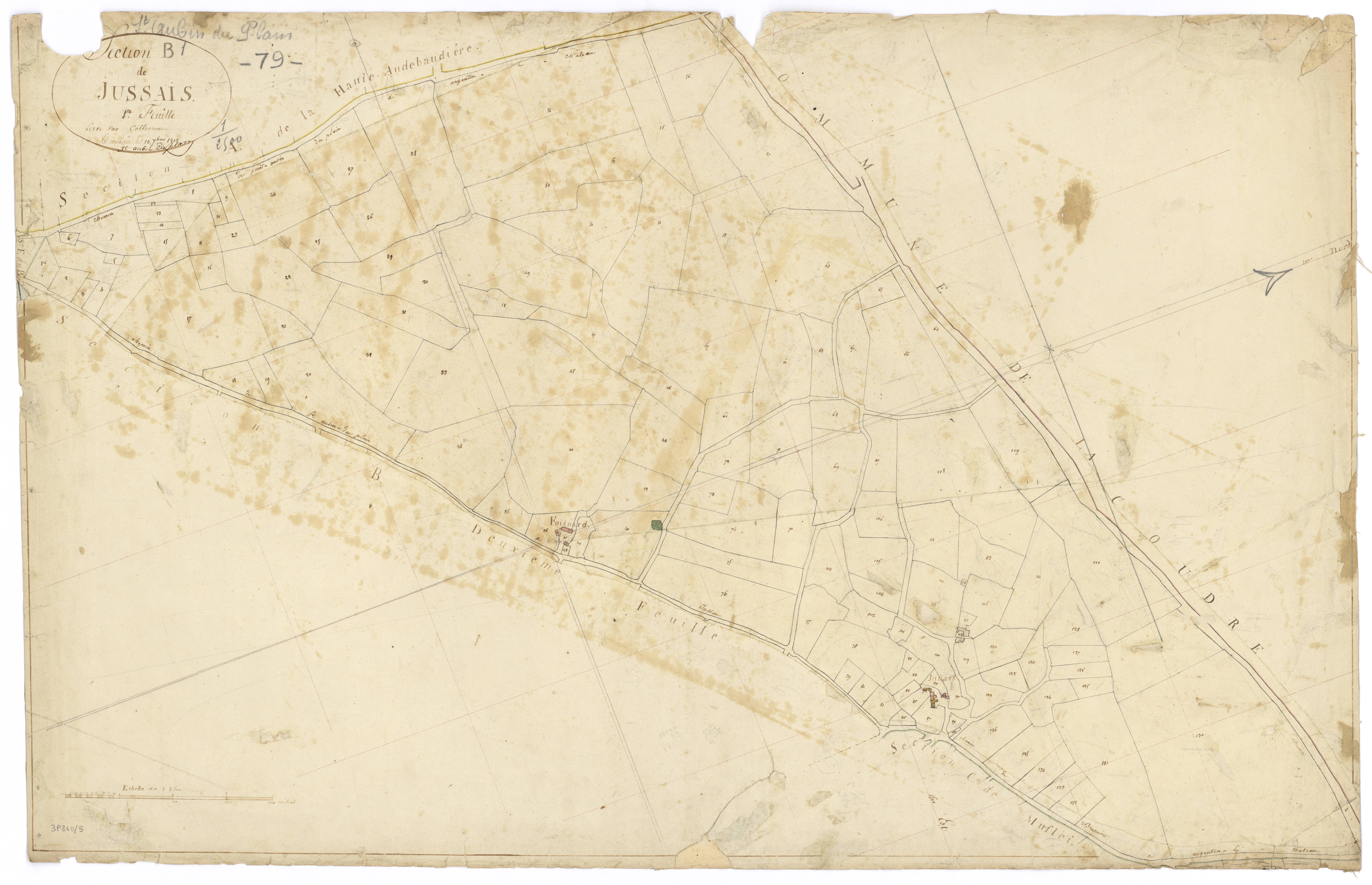 Saint-Aubin-du-Plain - FRAD079_CADASTRE_NAPOLEONIEN Section B1 dite de Jussais