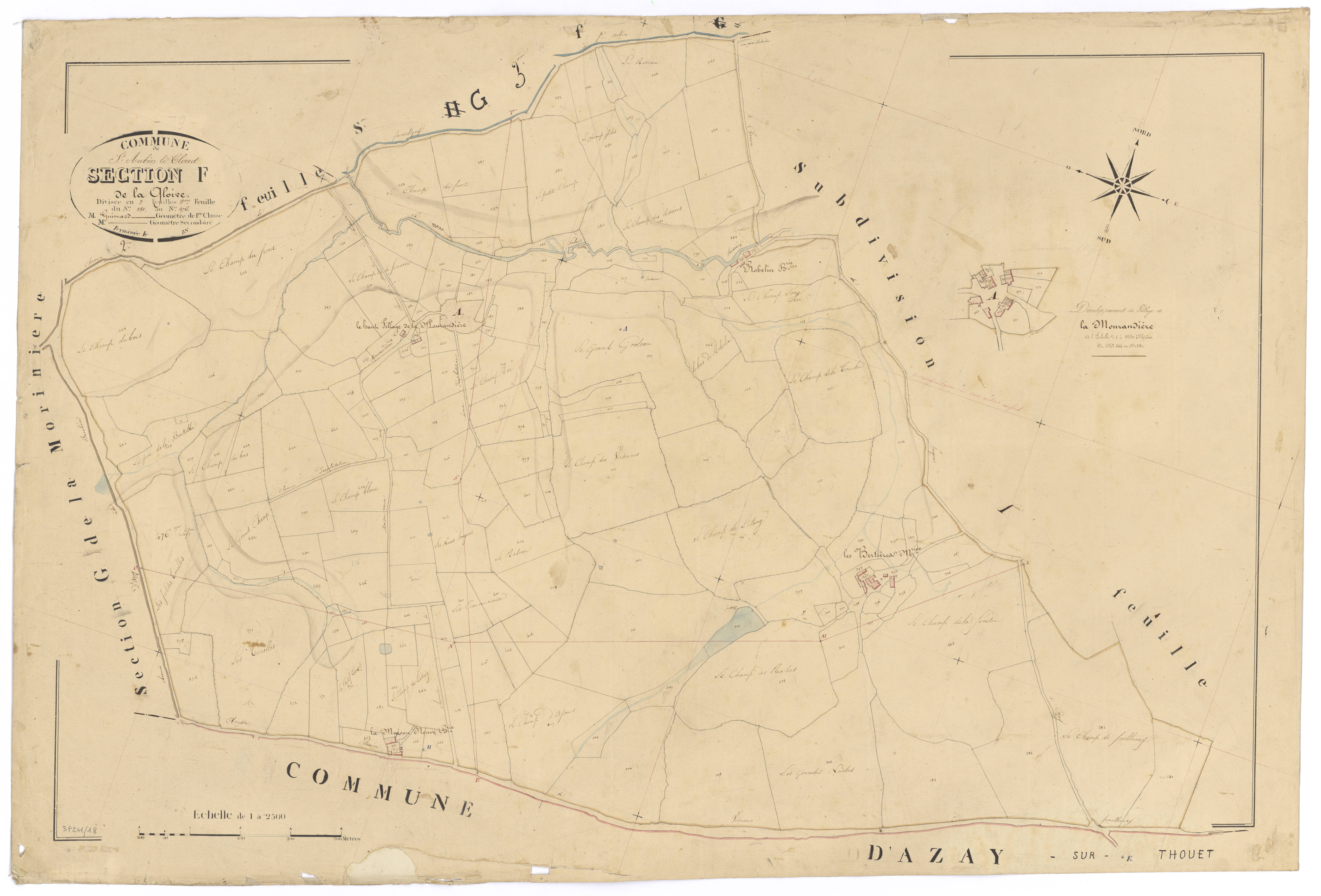 Saint-Aubin-le-Cloud - FRAD079_CADASTRE_NAPOLEONIEN Section F2 dite de la Gloire